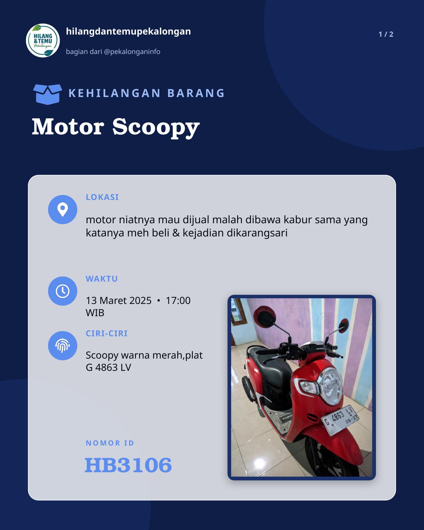 Slide 1 laporan Motor Scoopy