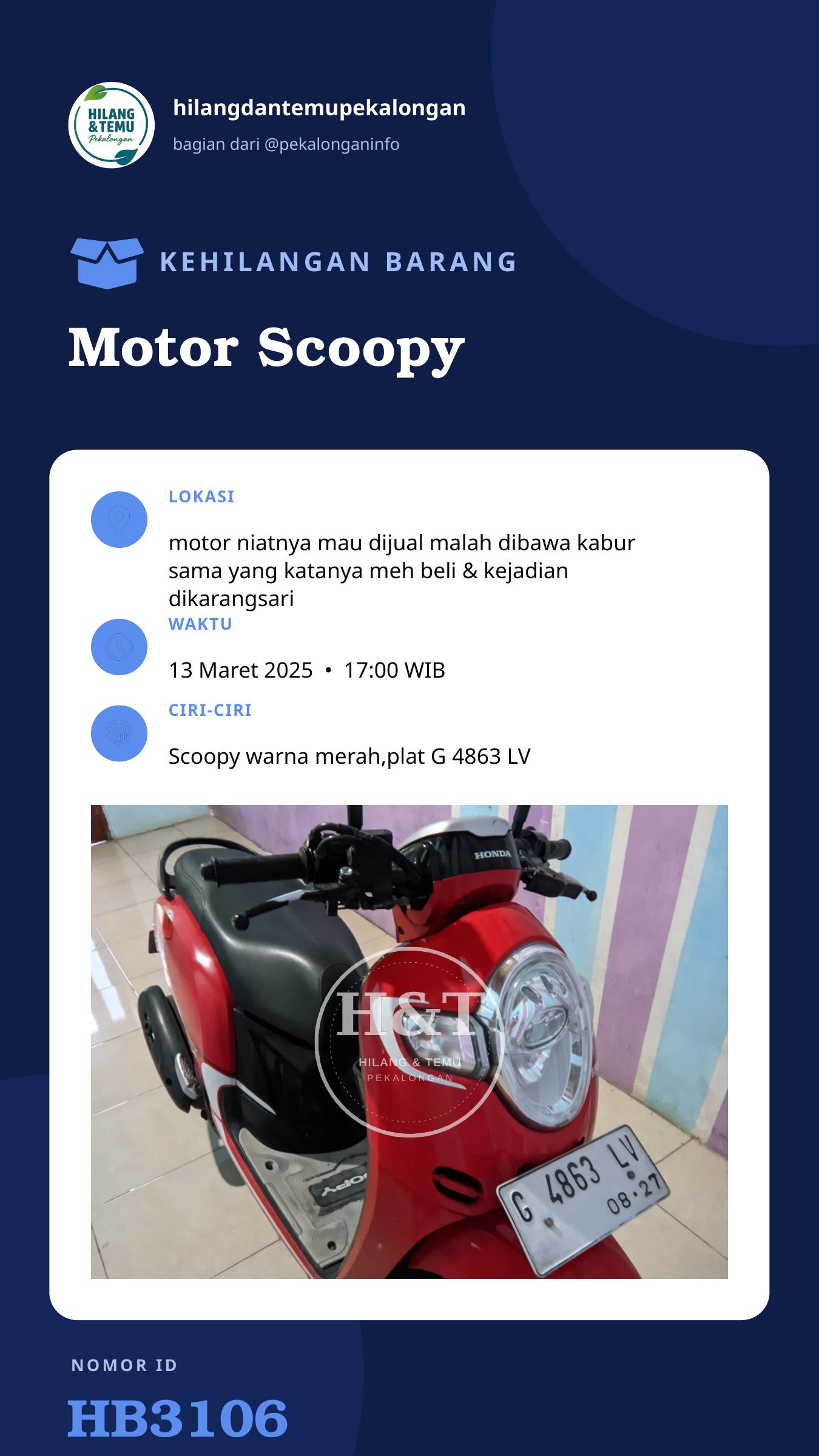 Story 9:16 laporan Motor Scoopy