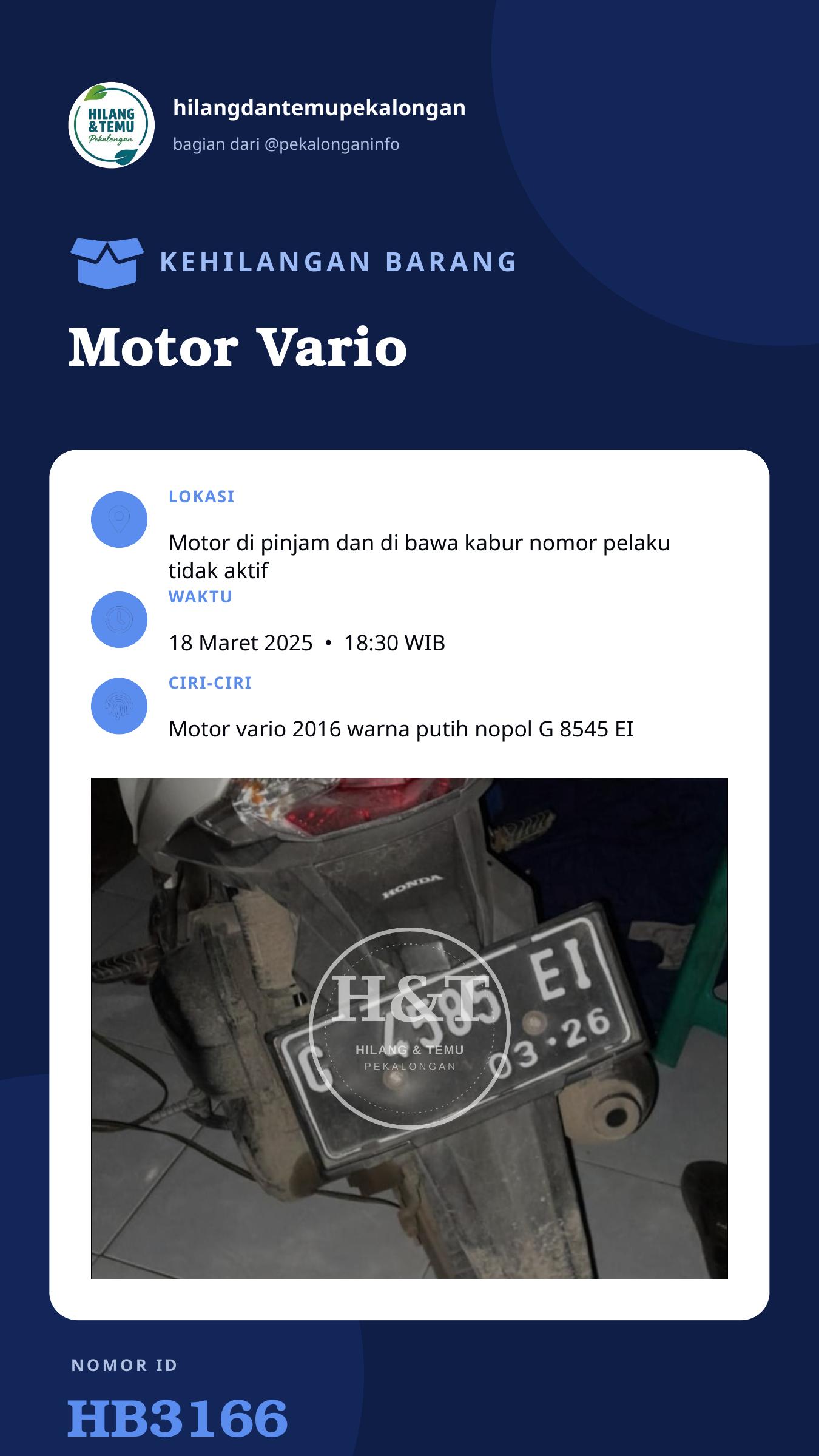 Story 9:16 laporan Motor Vario
