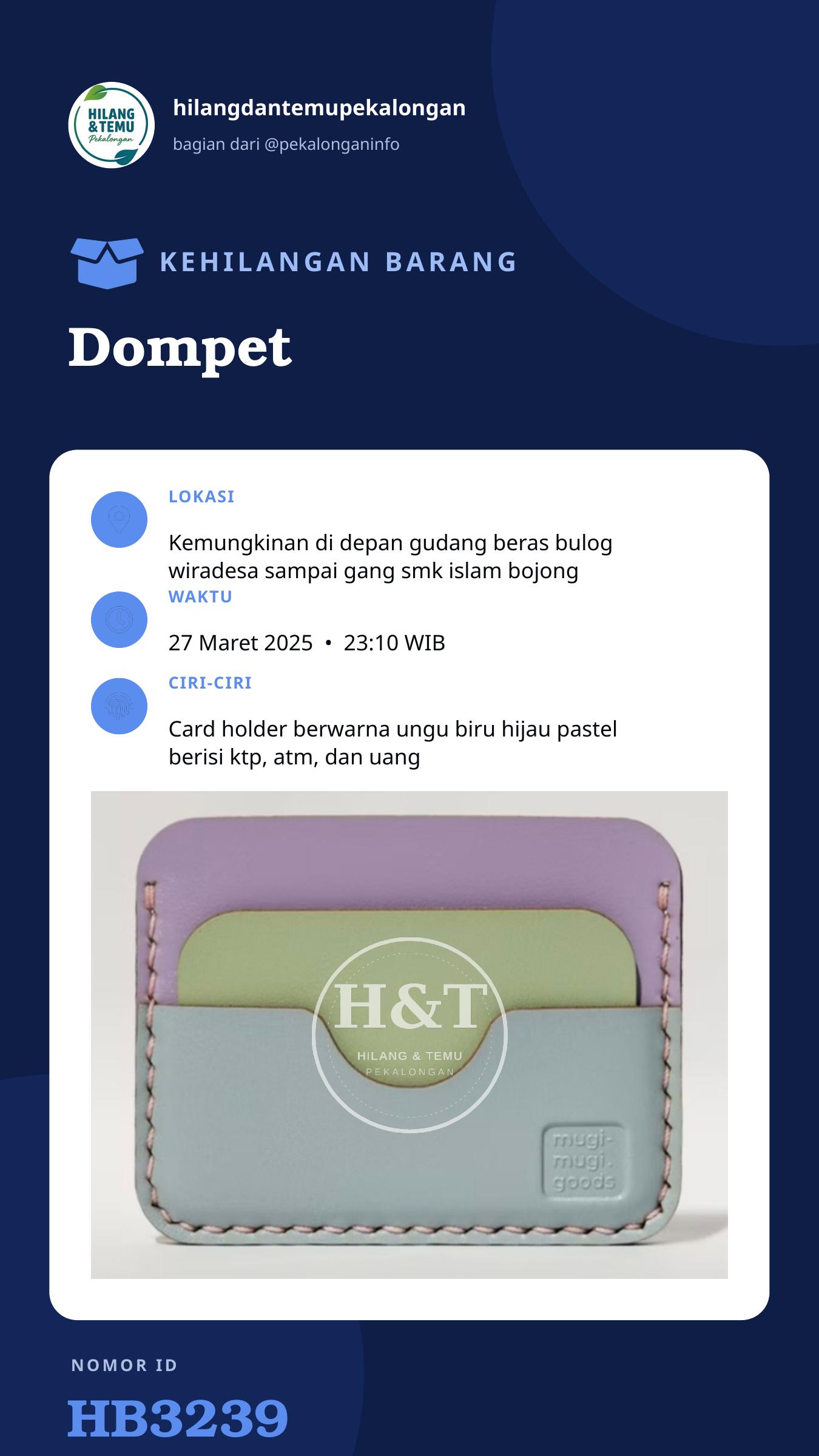 Story 9:16 laporan Dompet