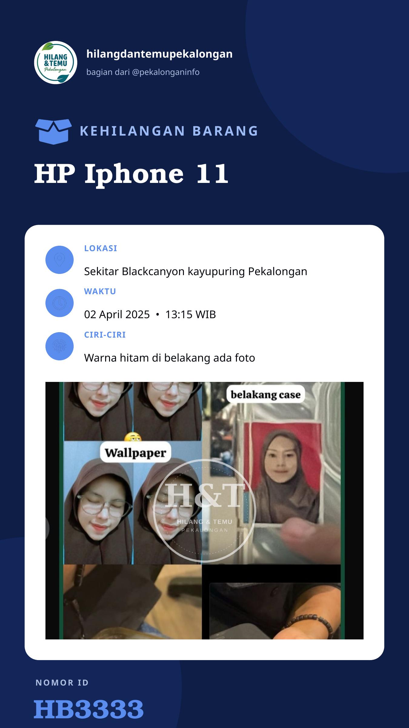 Story 9:16 laporan HP Iphone 11