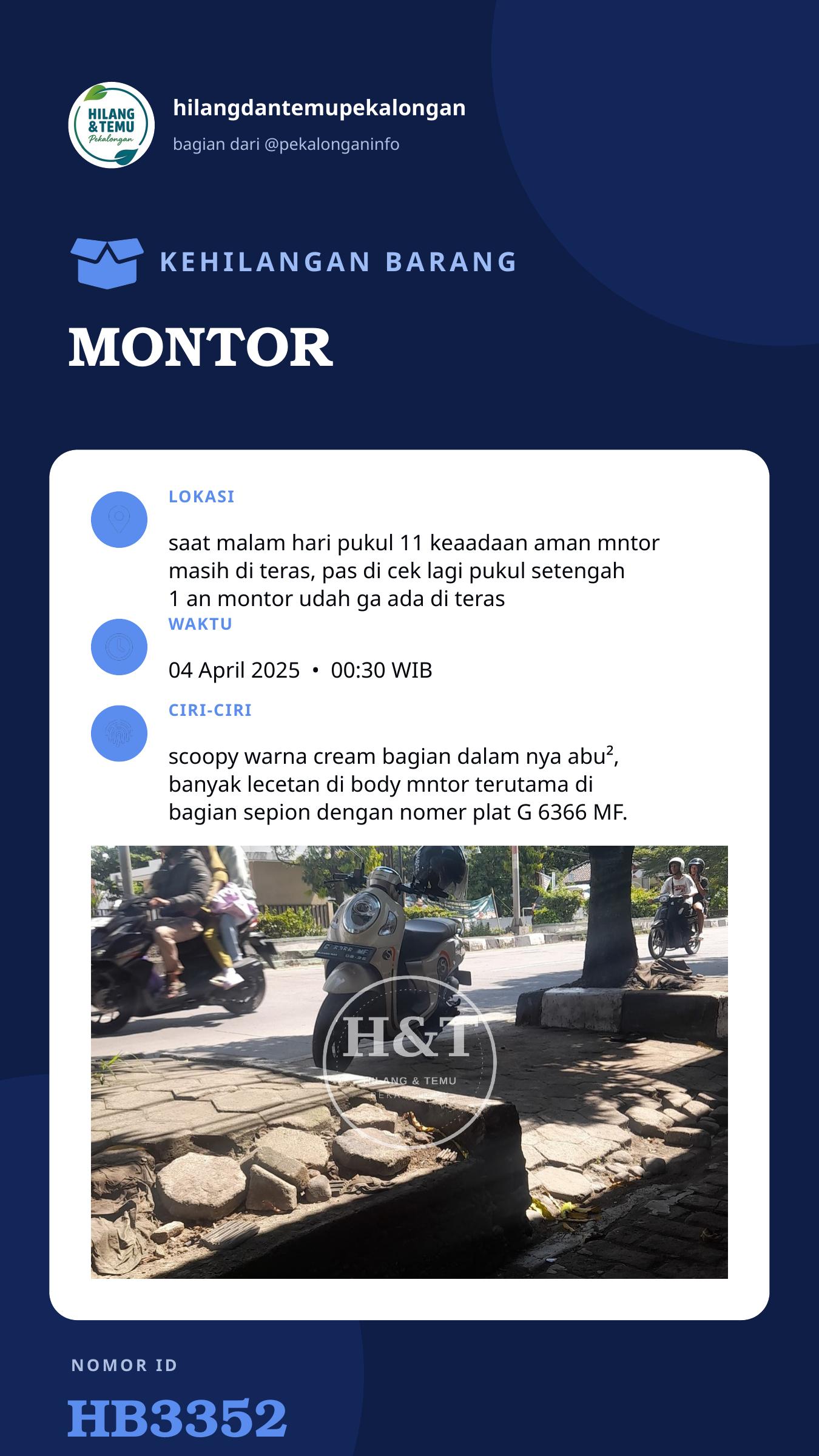Story 9:16 laporan MONTOR