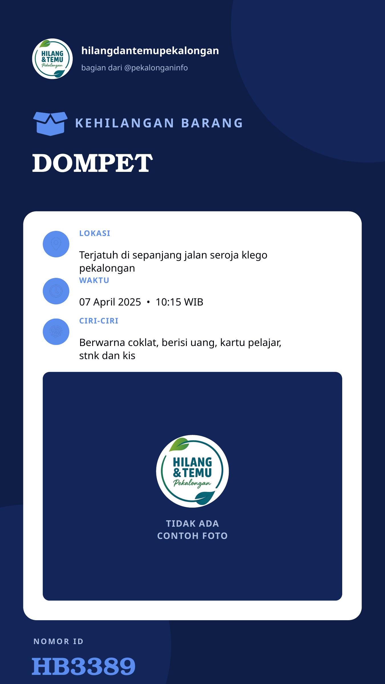 Story 9:16 laporan DOMPET
