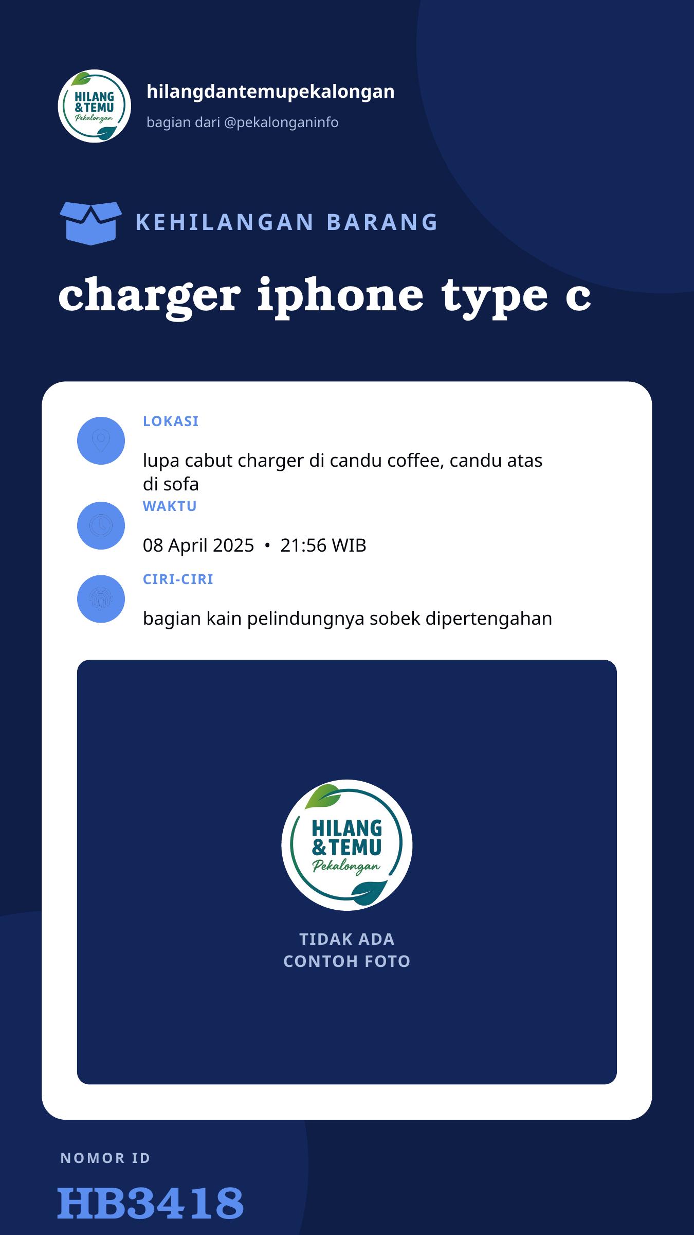 Story 9:16 laporan charger iphone type c