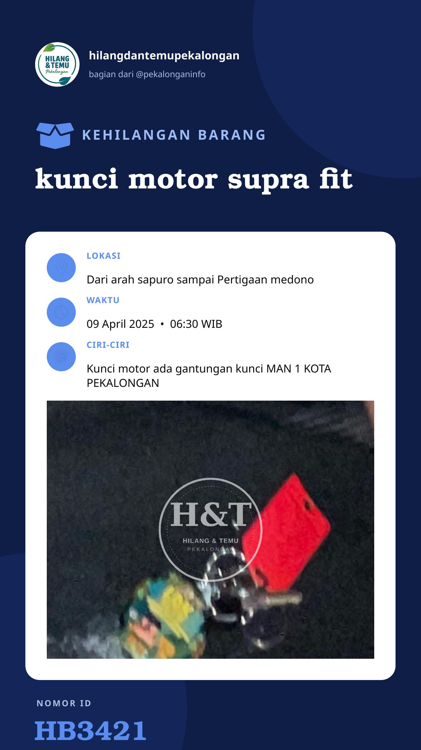 Story 9:16 laporan kunci motor supra fit