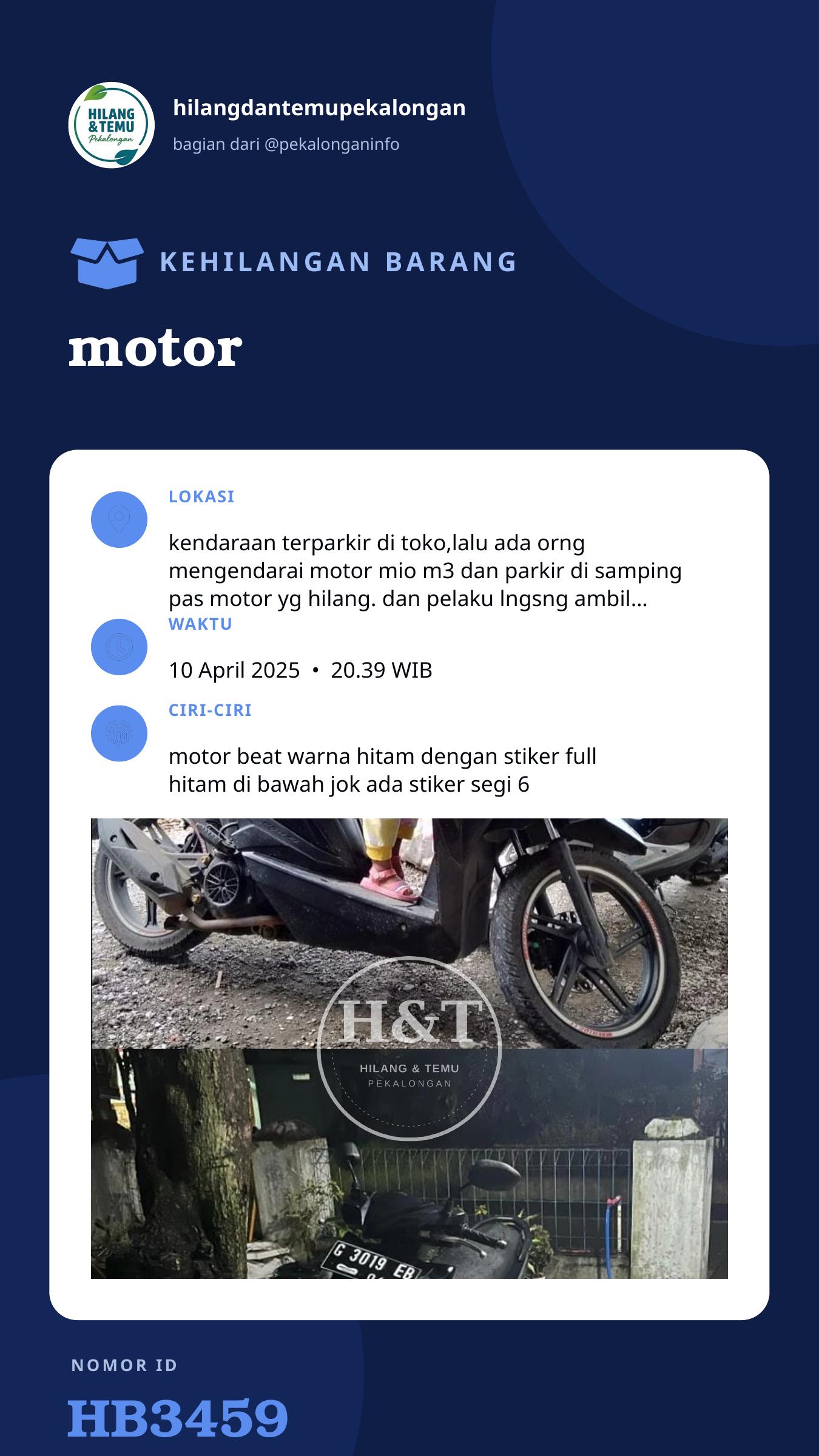Story 9:16 laporan motor