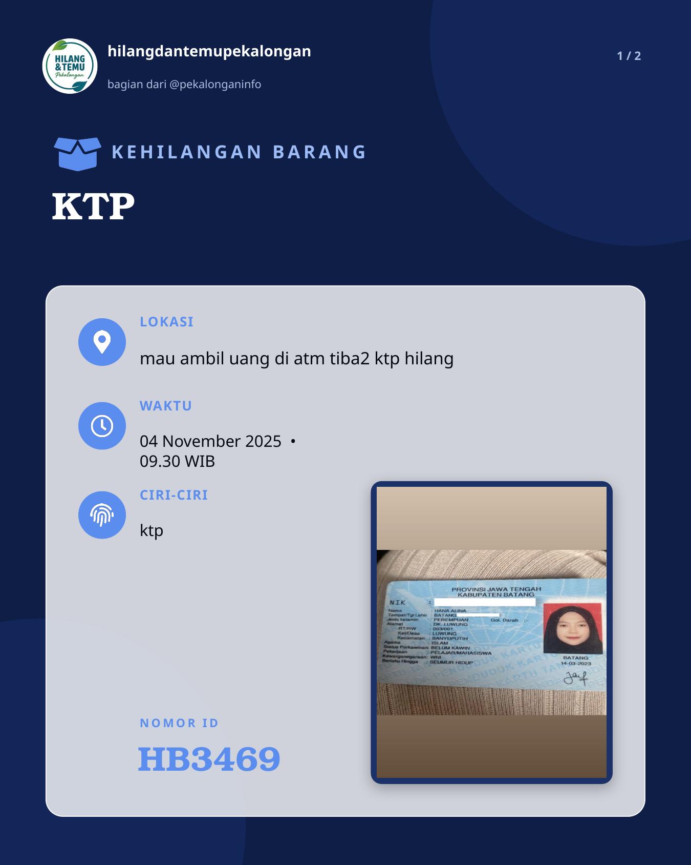 Slide 1 laporan KTP