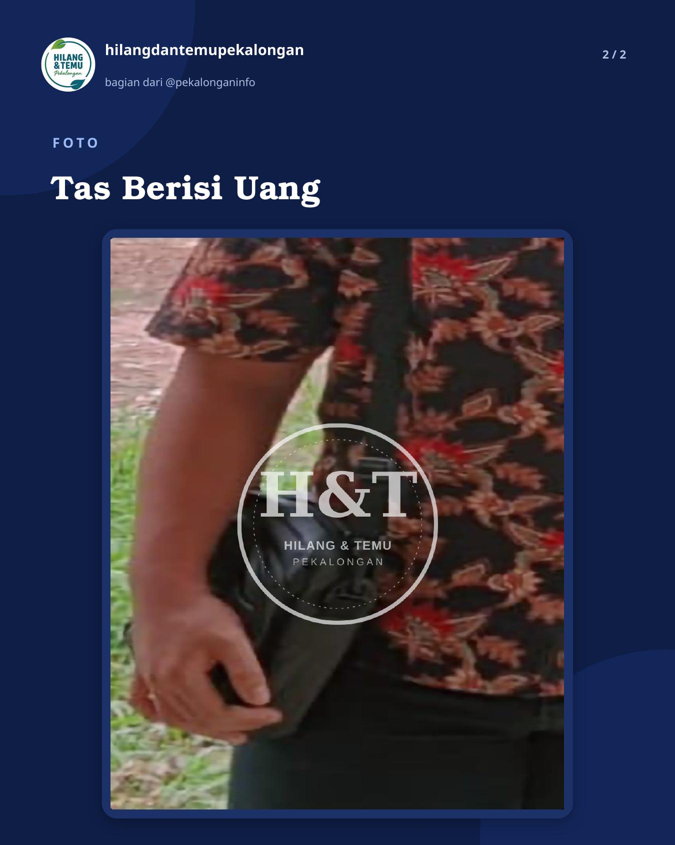 Slide 2 laporan Tas Berisi Uang
