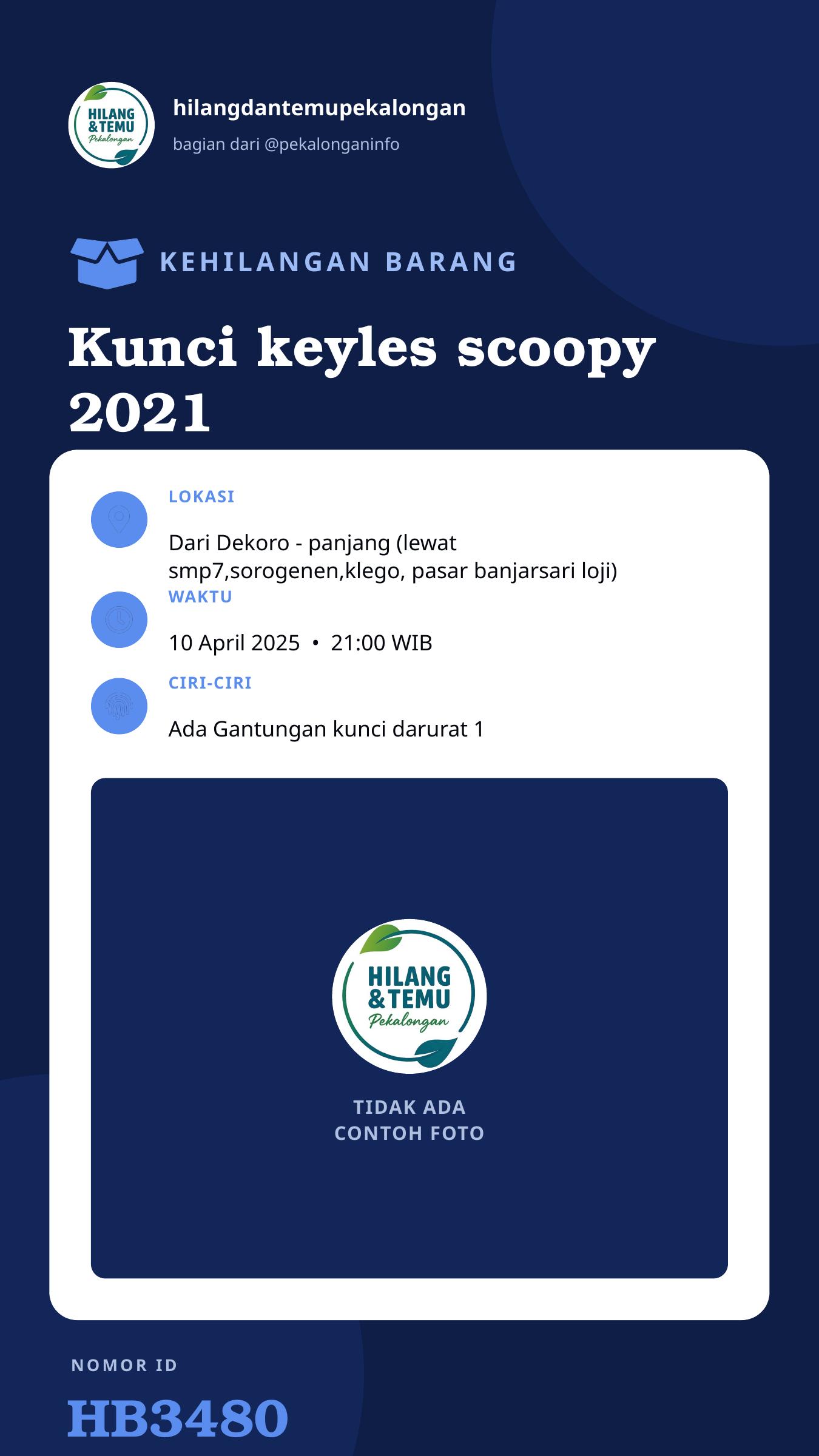 Story 9:16 laporan Kunci keyles scoopy 2021