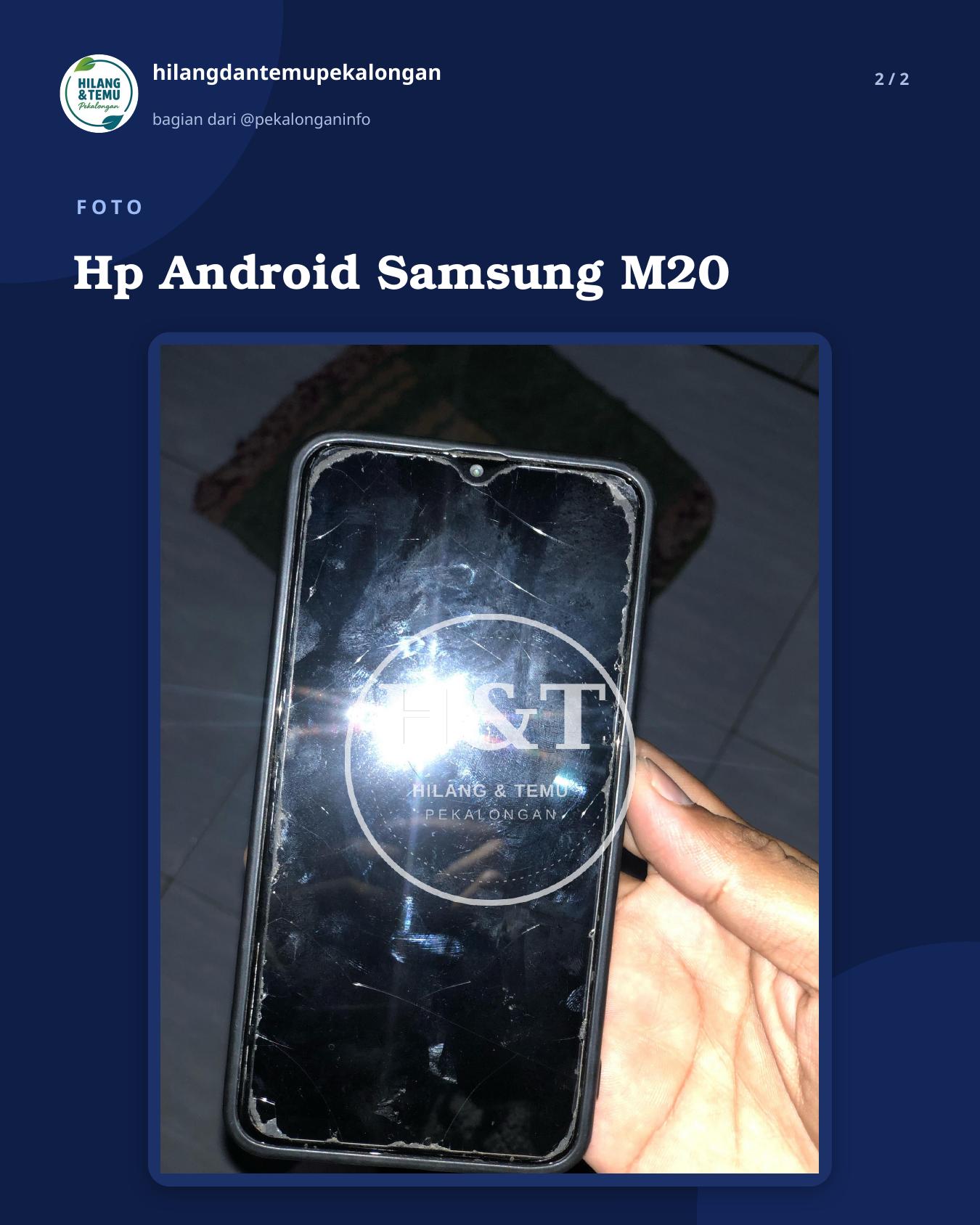 Slide 2 laporan Hp Android Samsung M20
