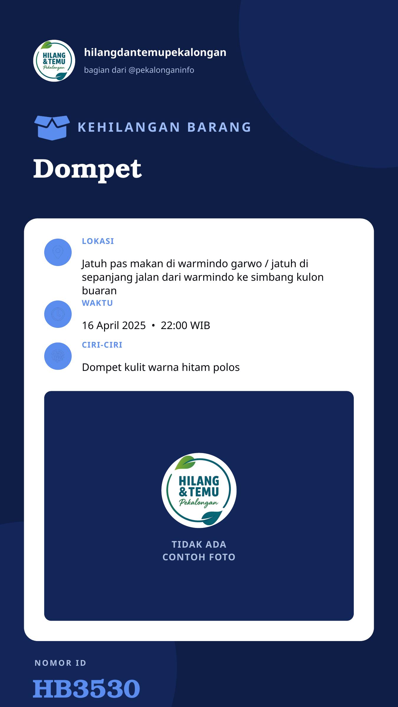 Story 9:16 laporan Dompet