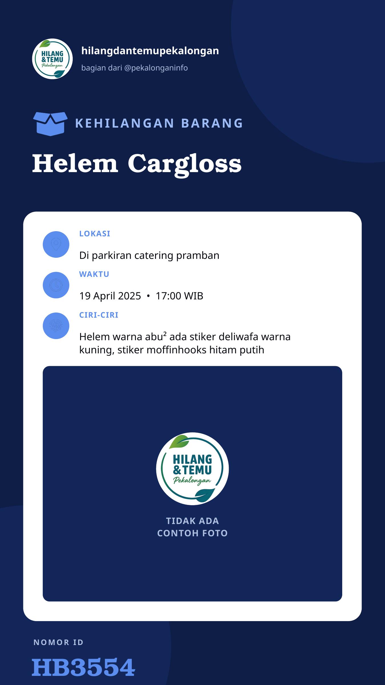Story 9:16 laporan Helem Cargloss