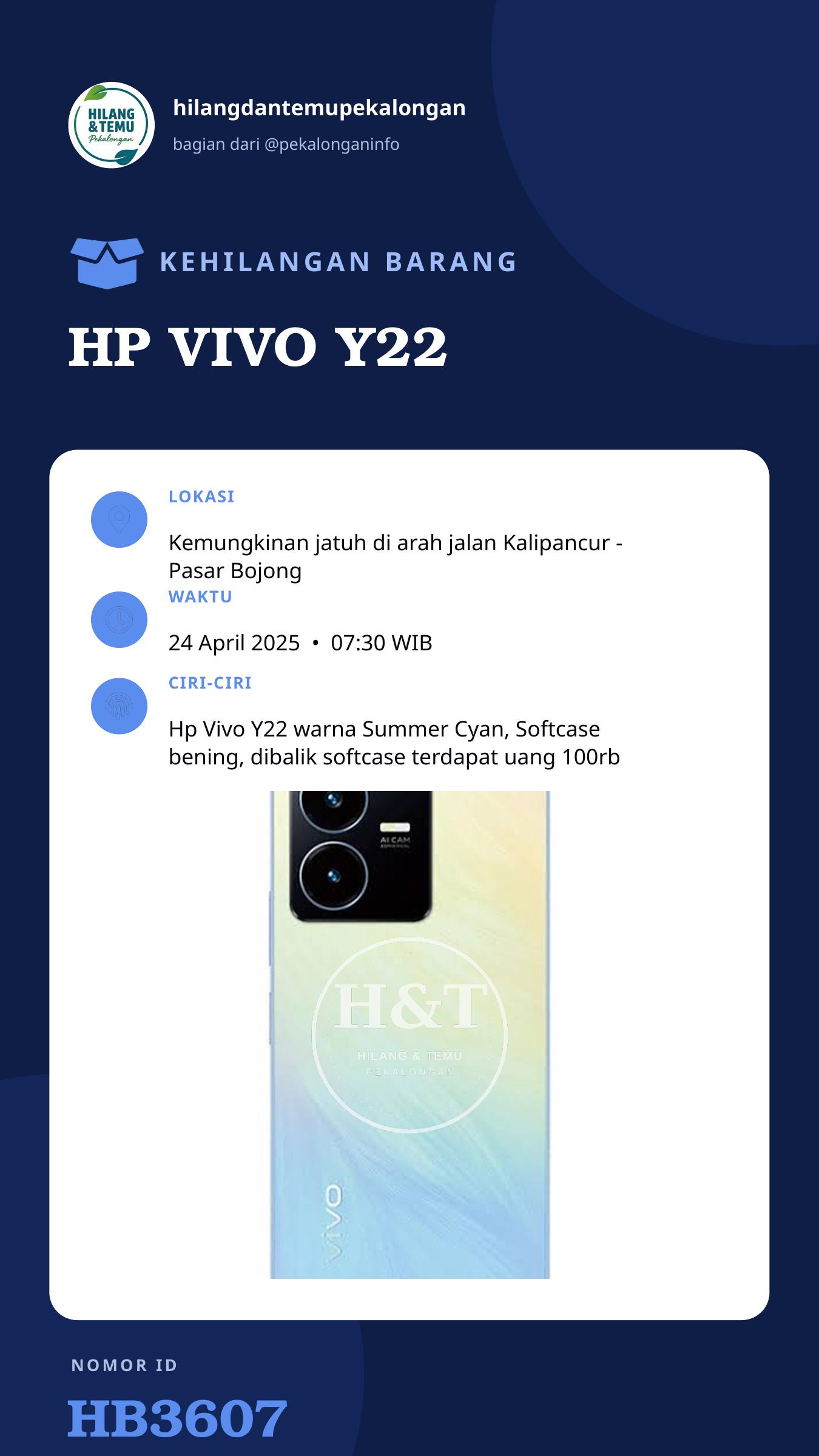 Story 9:16 laporan HP VIVO Y22