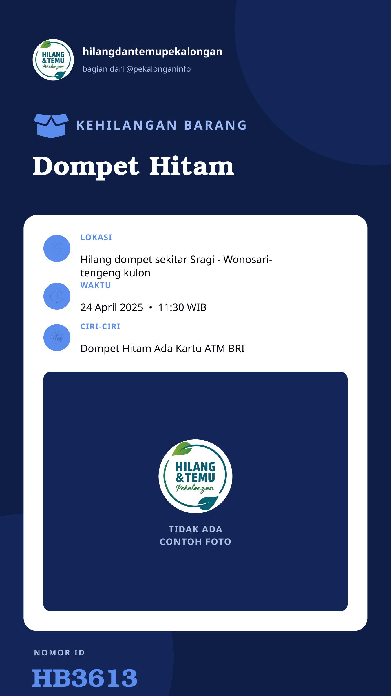 Story 9:16 laporan Dompet Hitam