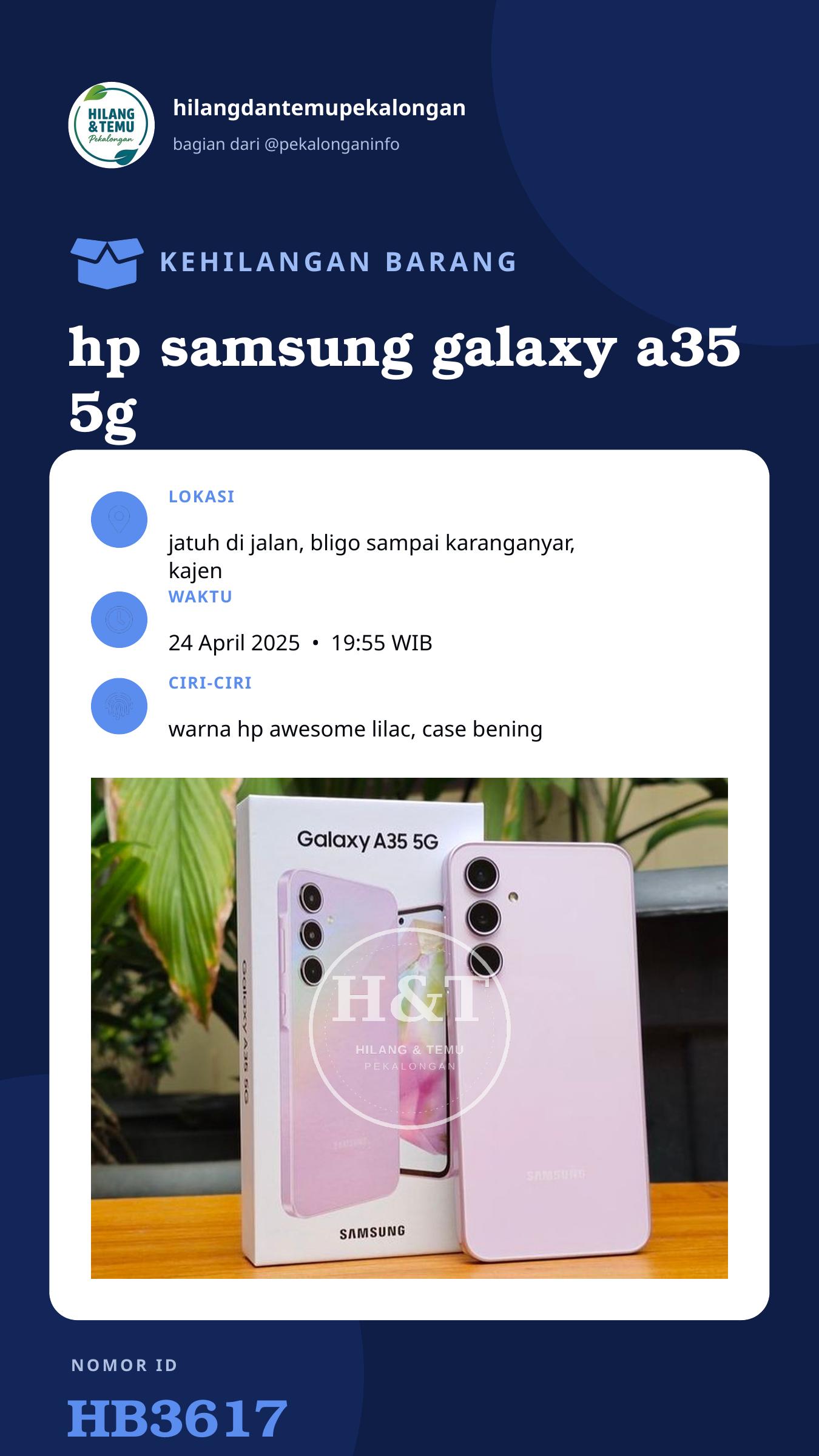 Story 9:16 laporan hp samsung galaxy a35 5g