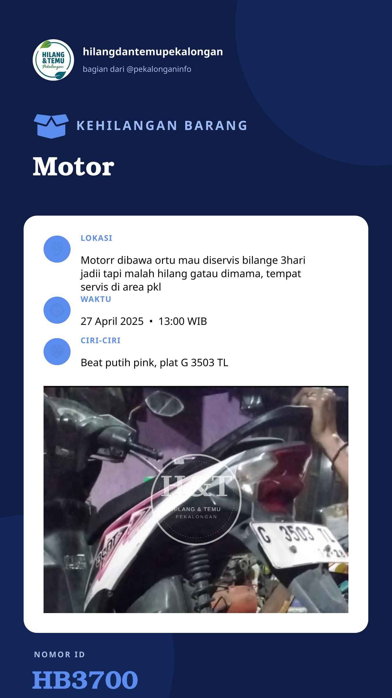 Story 9:16 laporan Motor