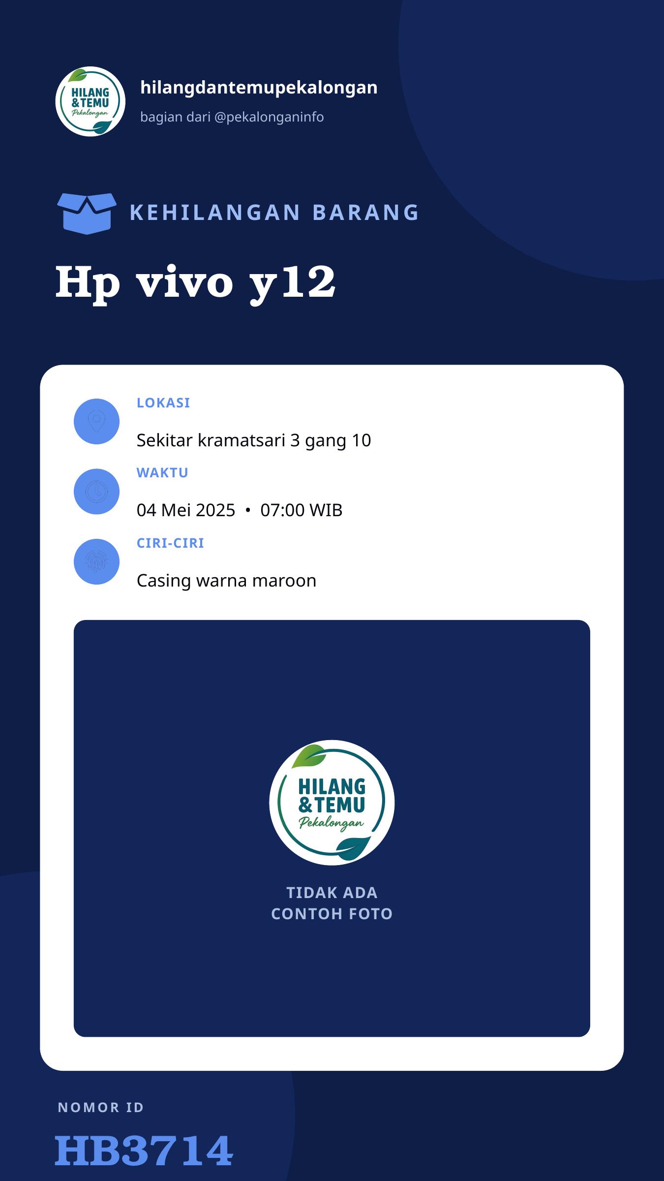 Story 9:16 laporan Hp vivo y12