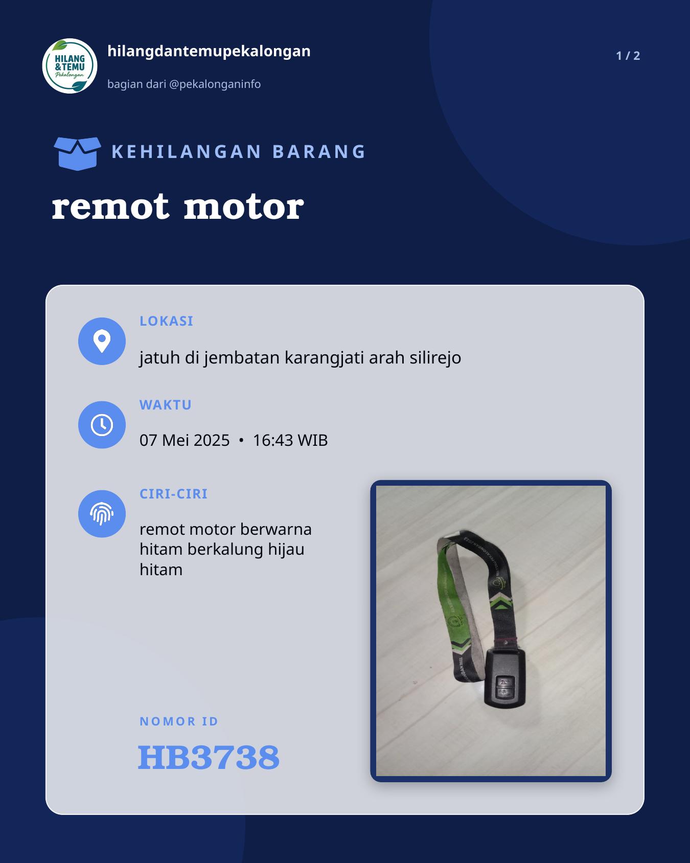 Slide 1 laporan remot motor