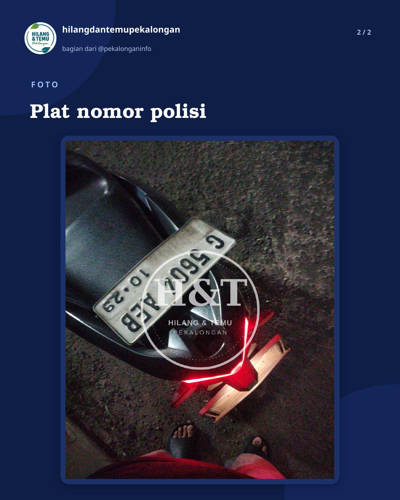 Slide 2 laporan Plat nomor polisi
