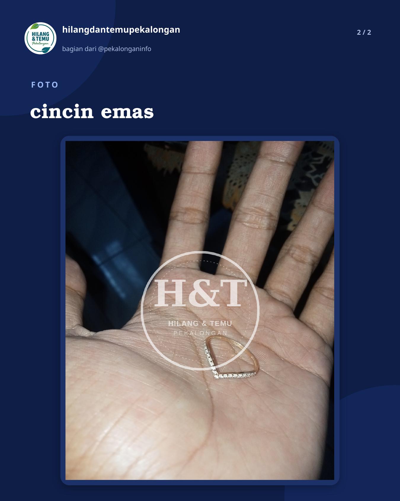 Slide 2 laporan cincin emas