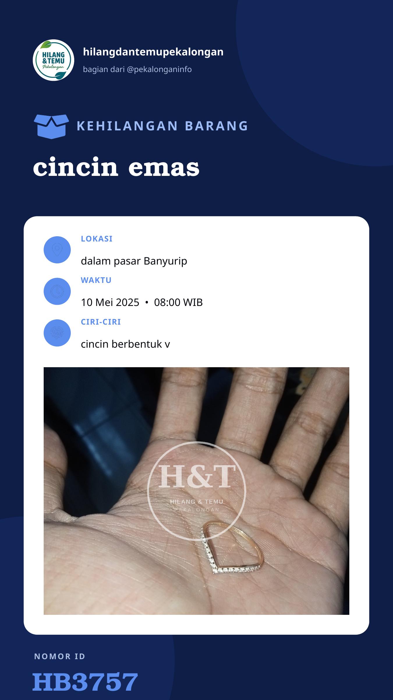 Story 9:16 laporan cincin emas