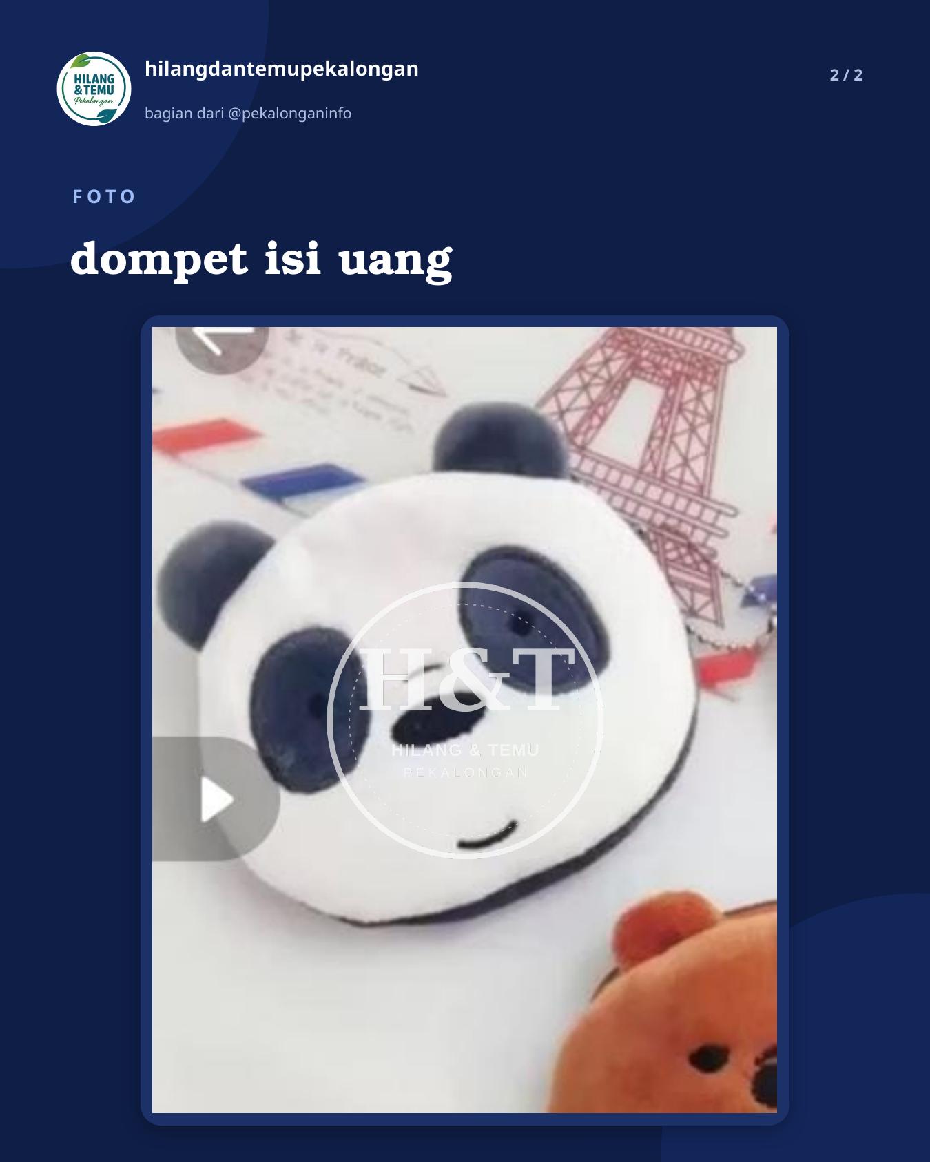 Slide 2 laporan dompet isi uang
