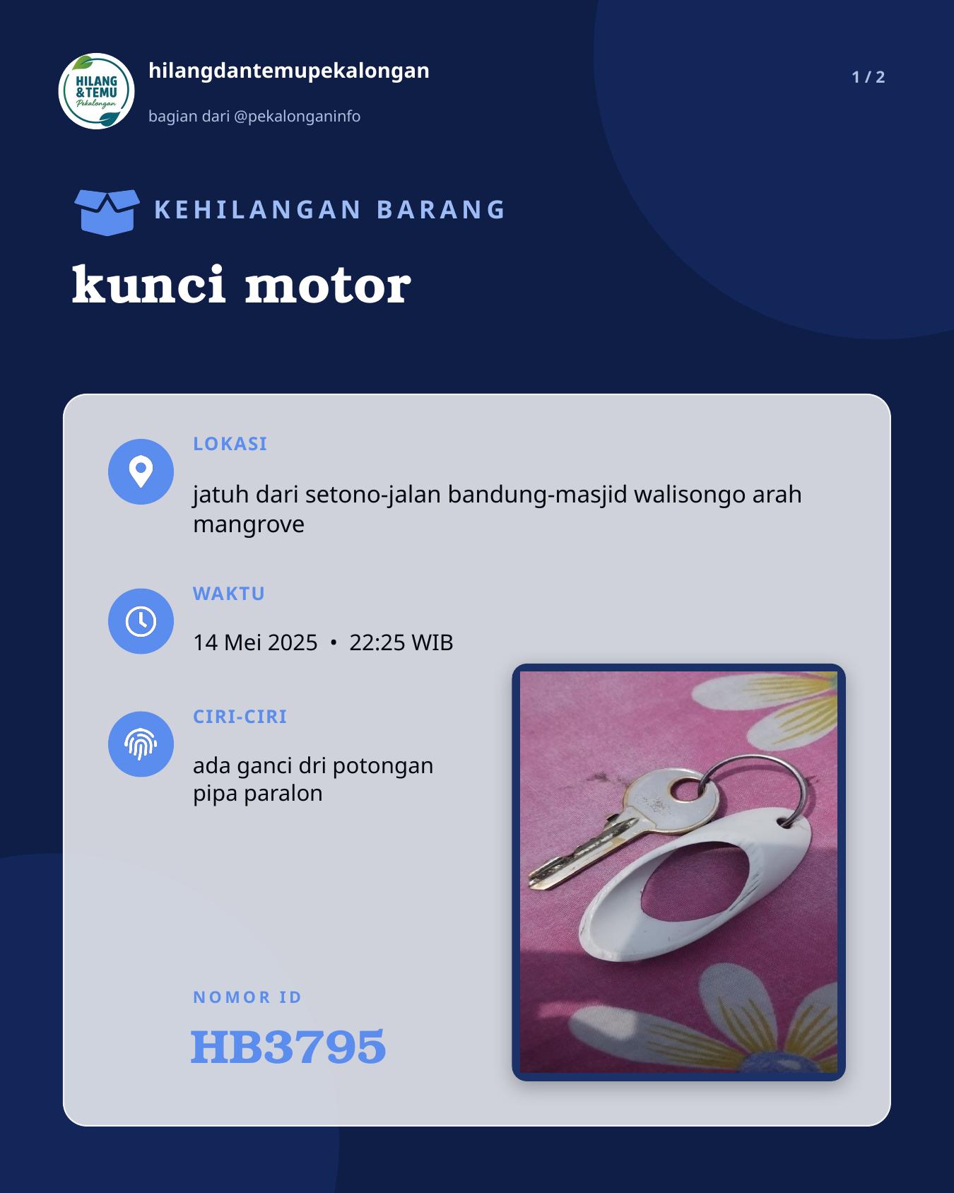Slide 1 laporan kunci motor