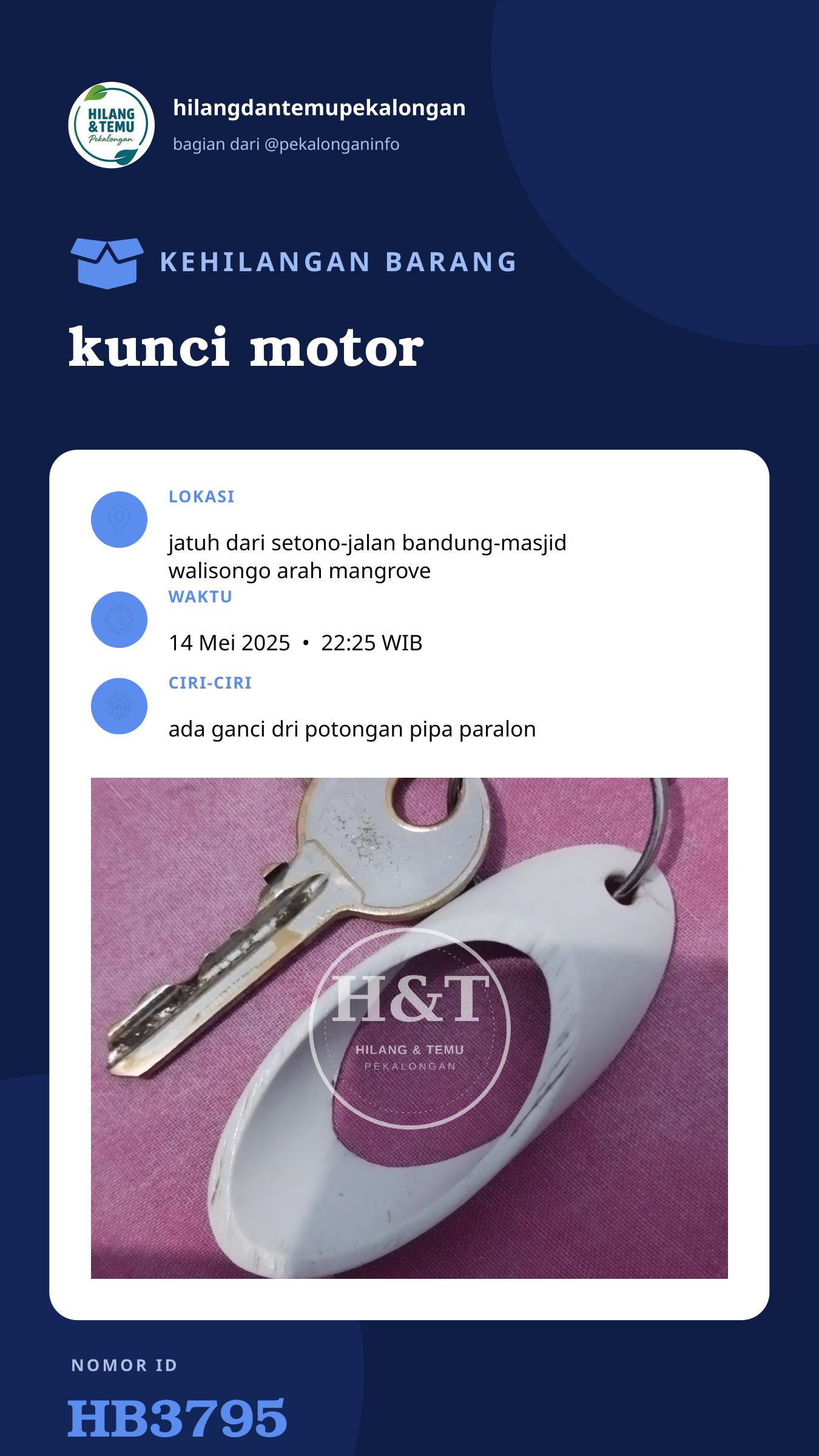 Story 9:16 laporan kunci motor