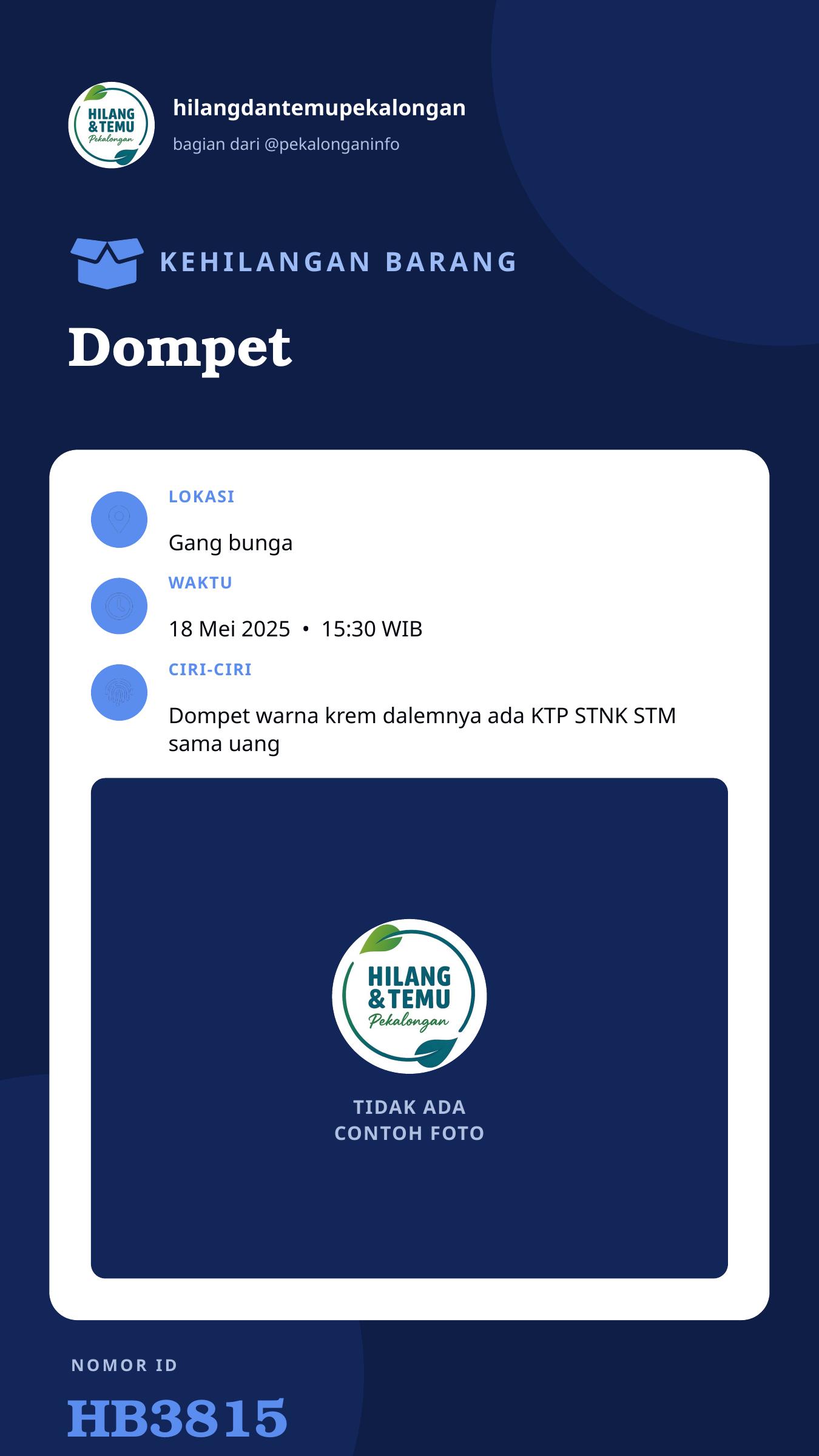 Story 9:16 laporan Dompet