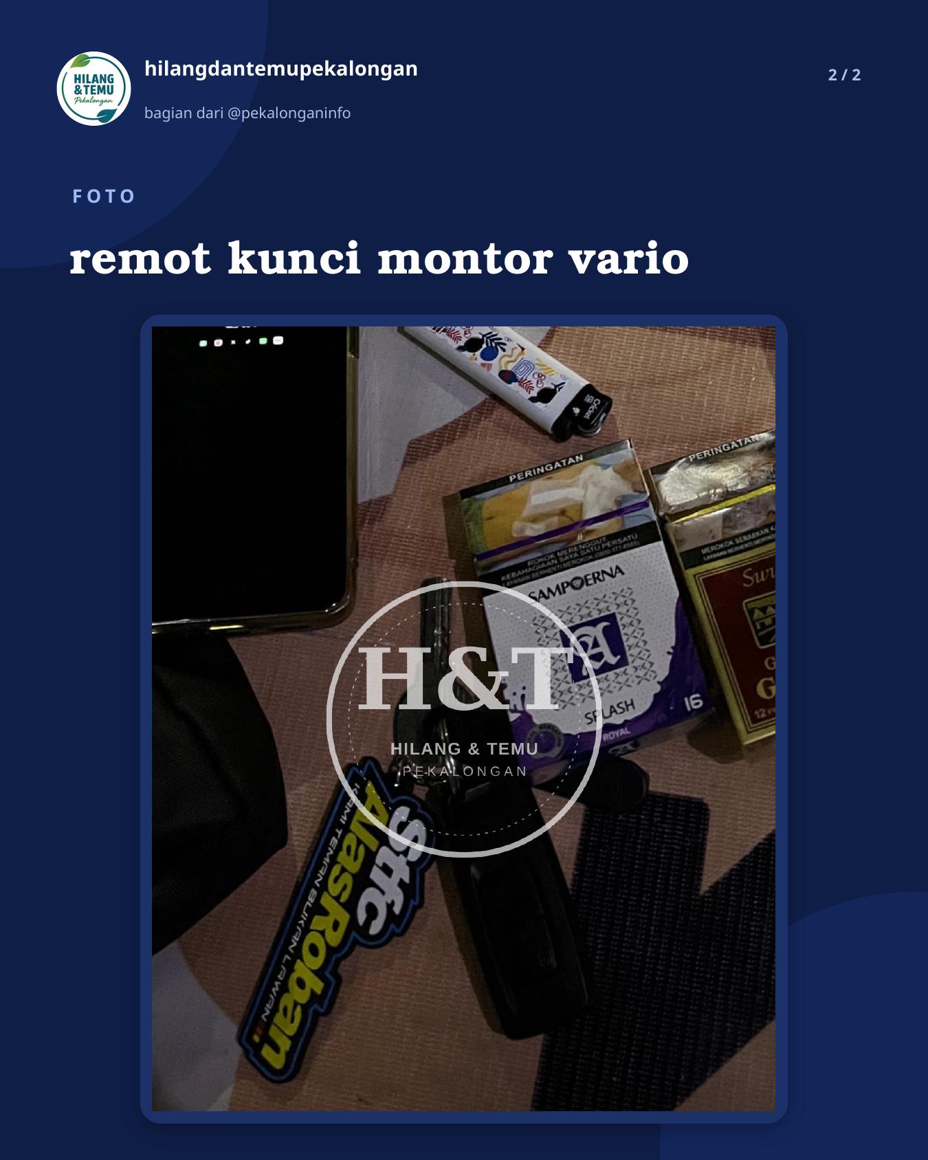 Slide 2 laporan remot kunci montor vario