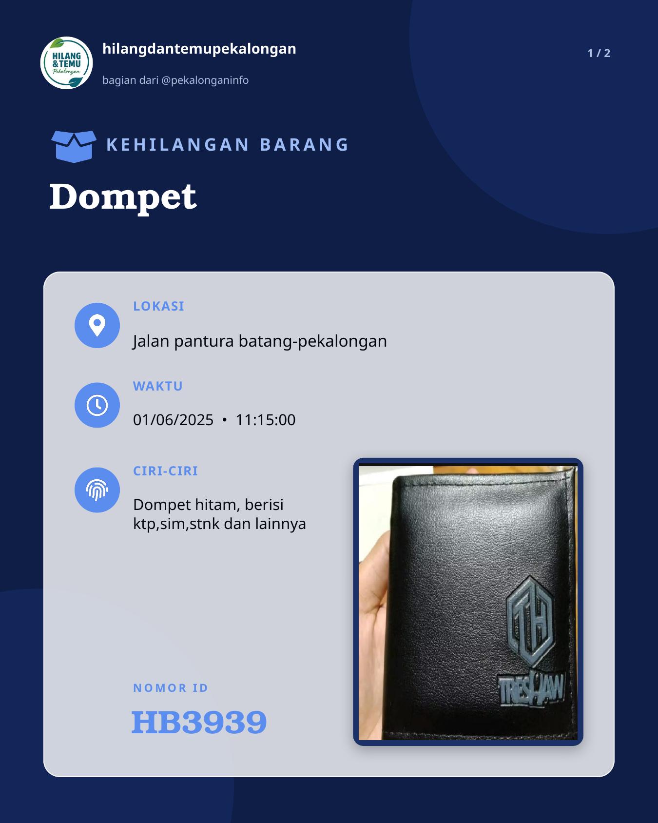 Slide 1 laporan Dompet