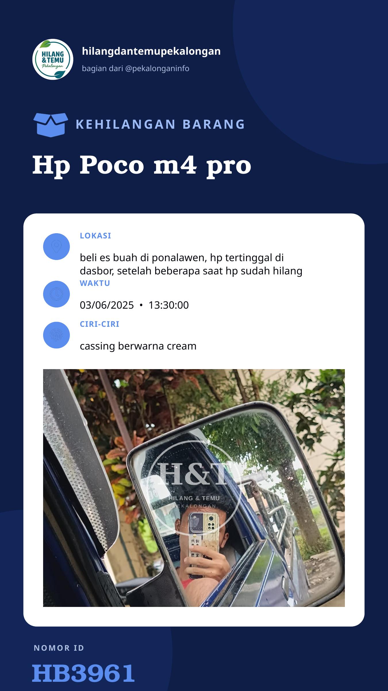 Story 9:16 laporan Hp Poco m4 pro