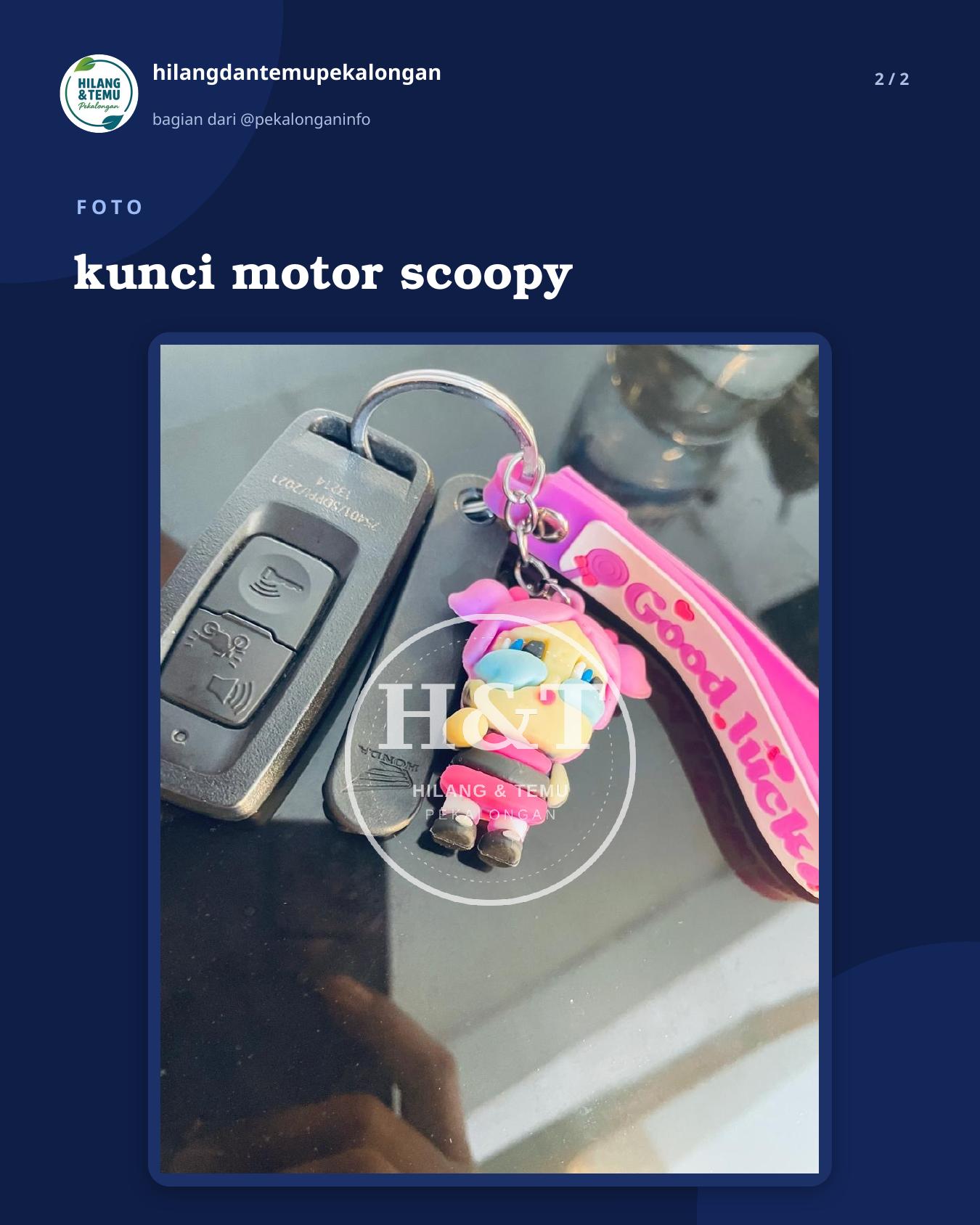 Slide 2 laporan kunci motor scoopy
