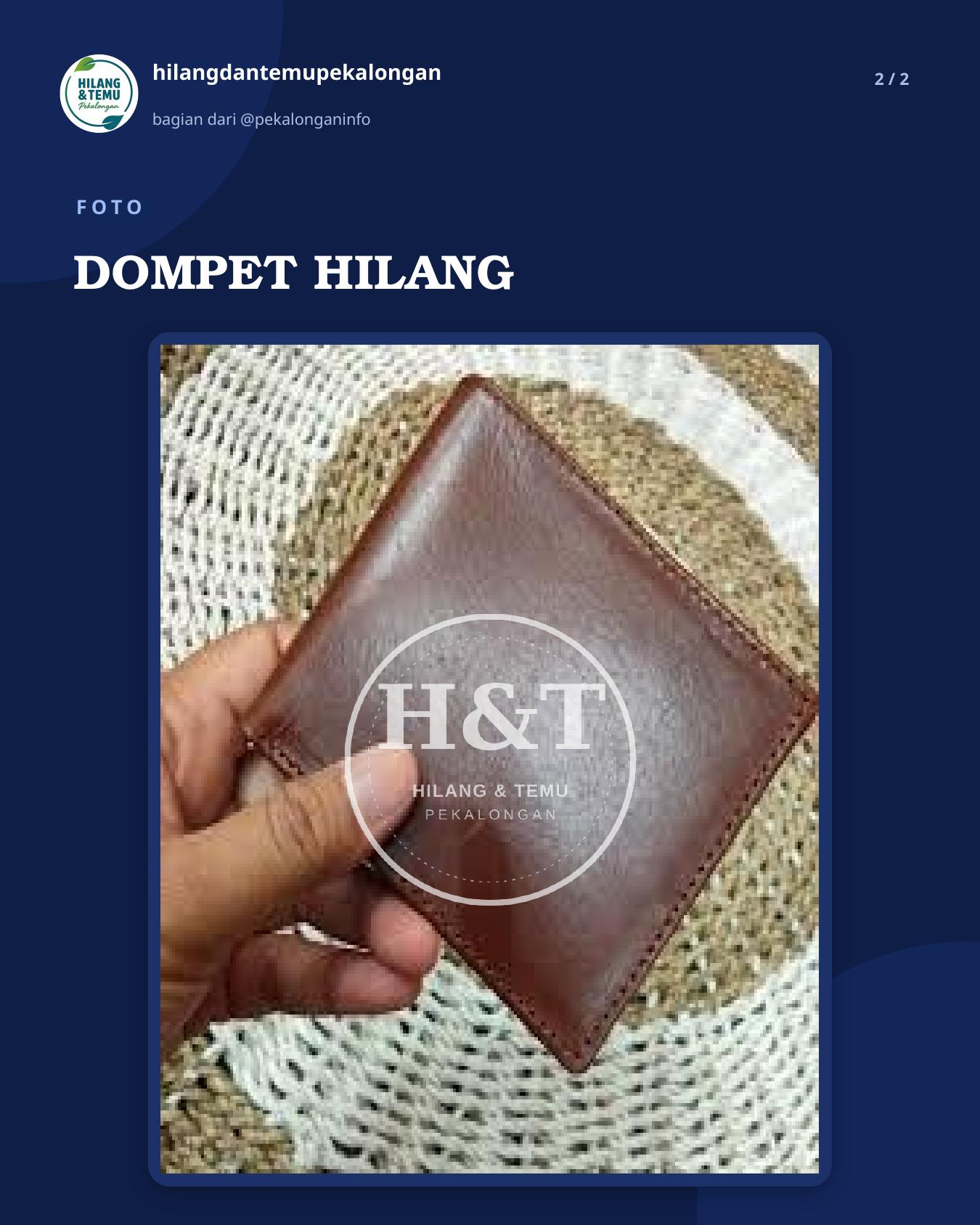 Slide 2 laporan DOMPET HILANG