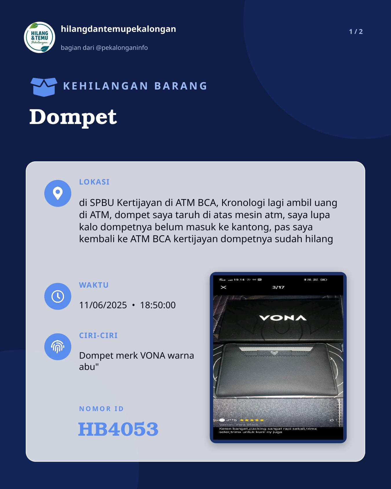 Slide 1 laporan Dompet