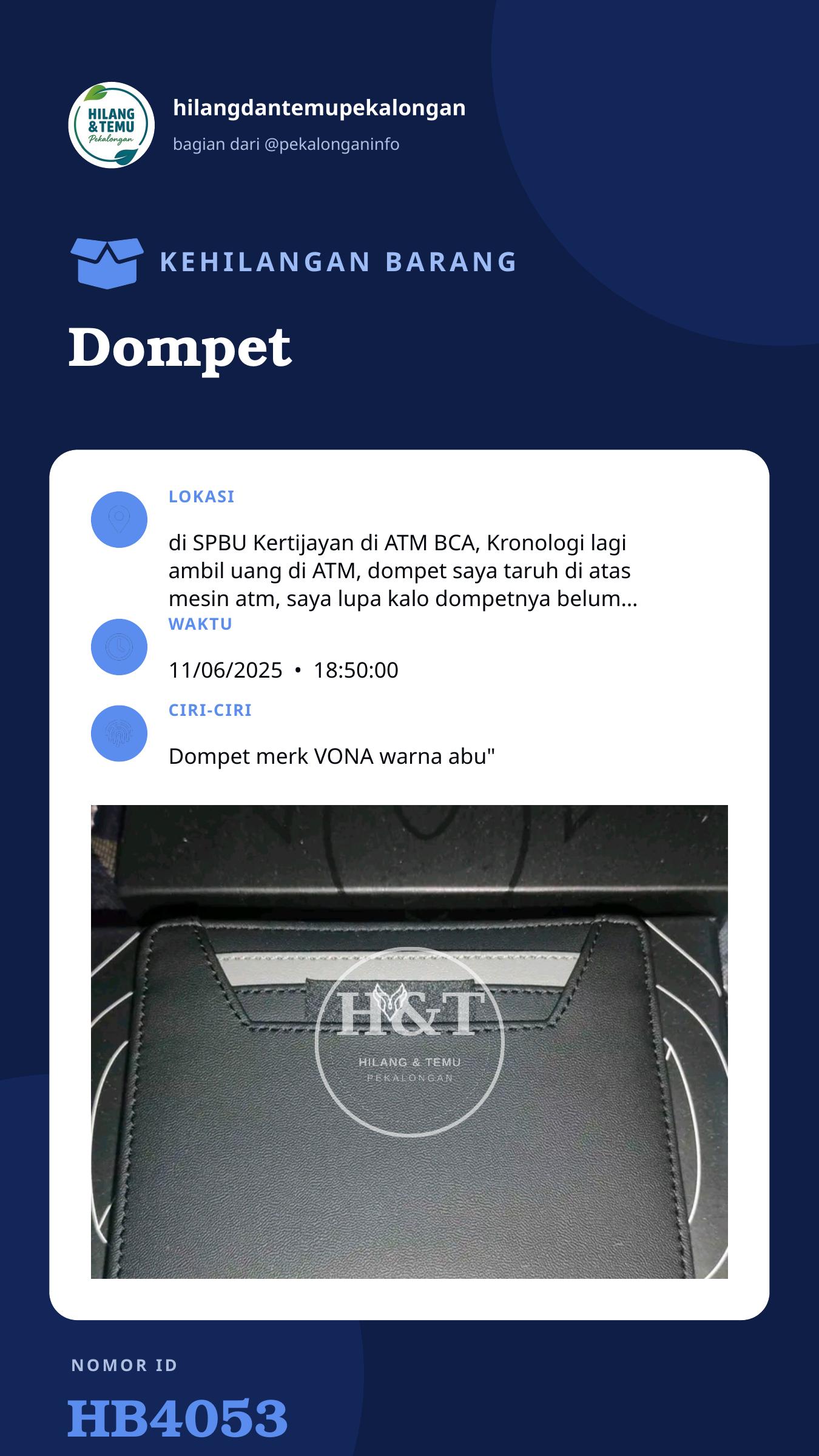 Story 9:16 laporan Dompet