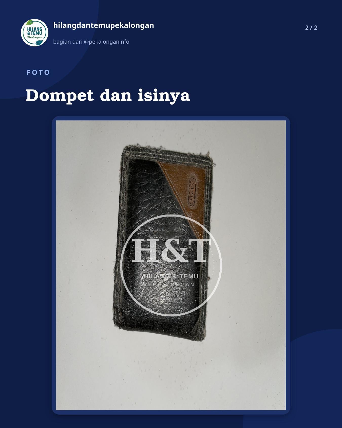 Slide 2 laporan Dompet dan isinya