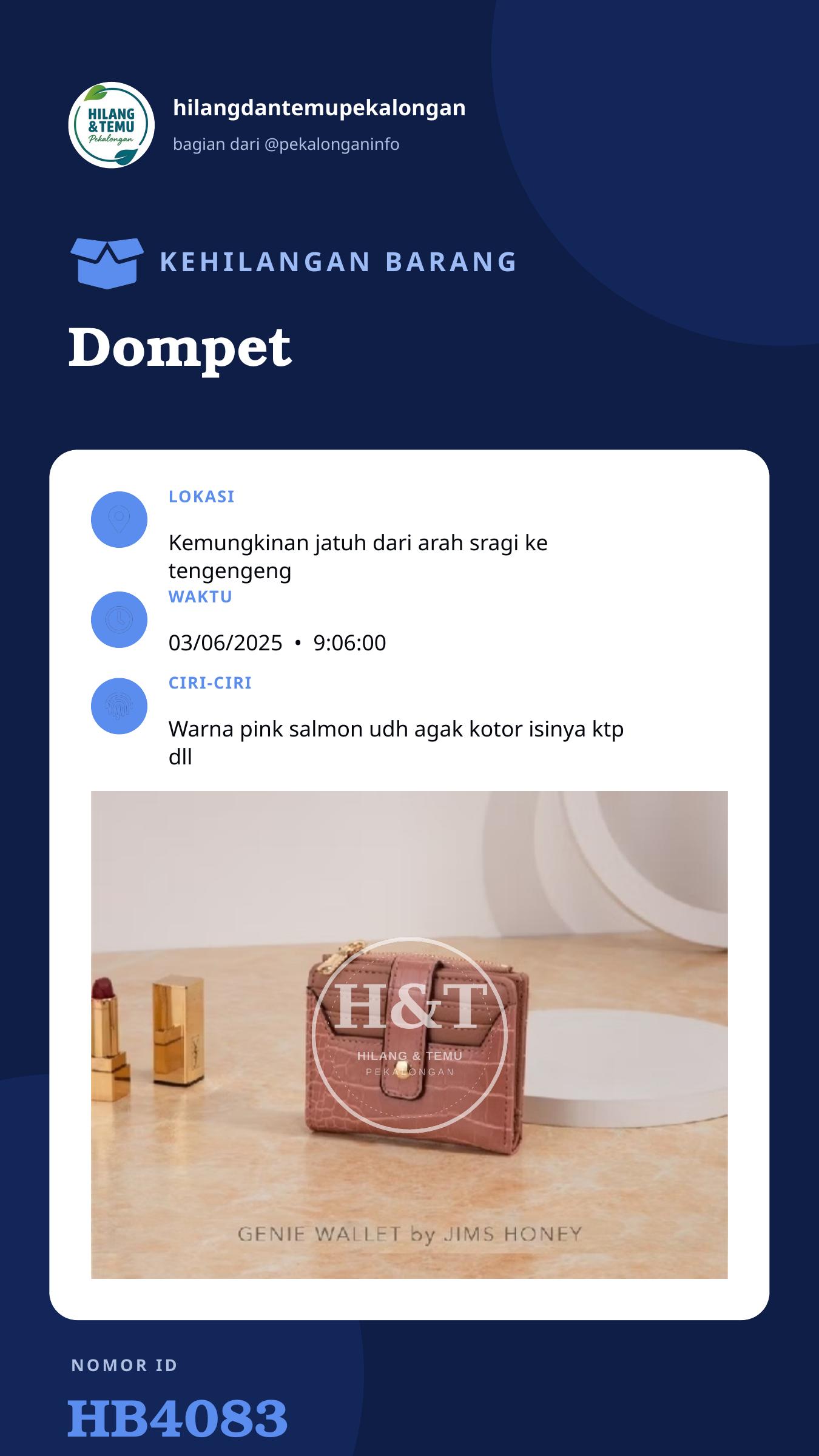 Story 9:16 laporan Dompet