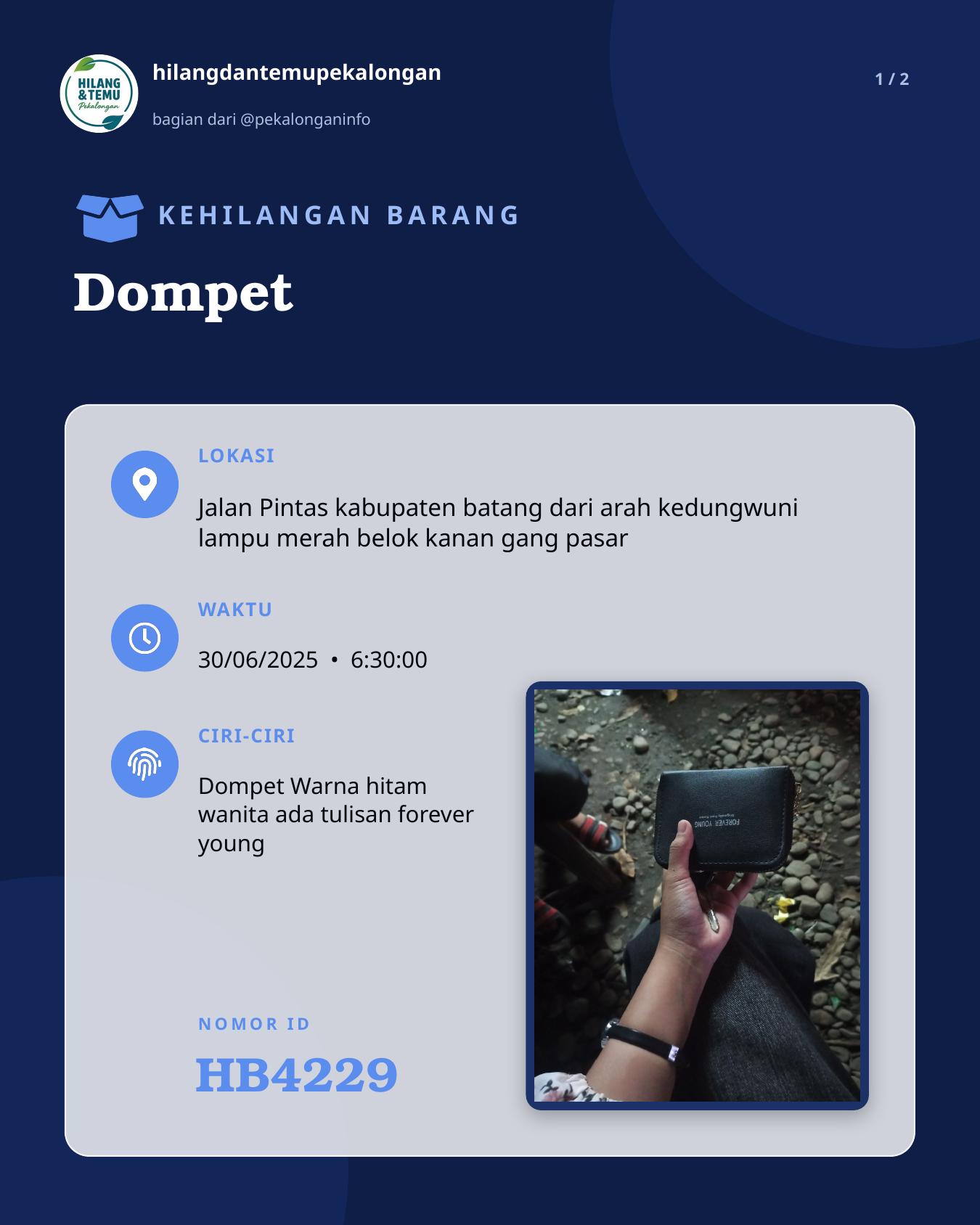 Slide 1 laporan Dompet
