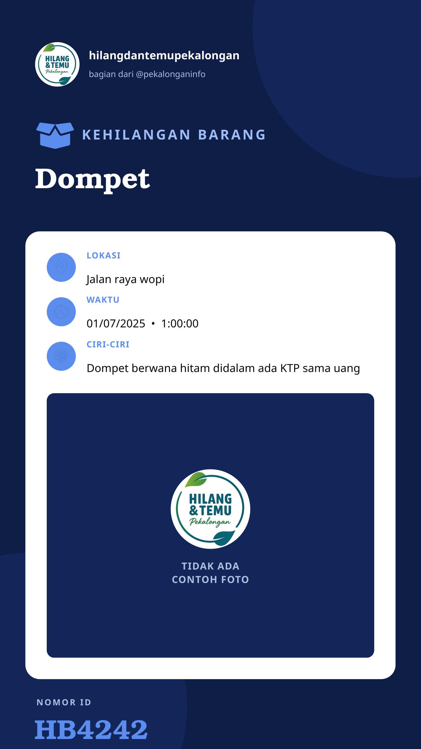 Story 9:16 laporan Dompet
