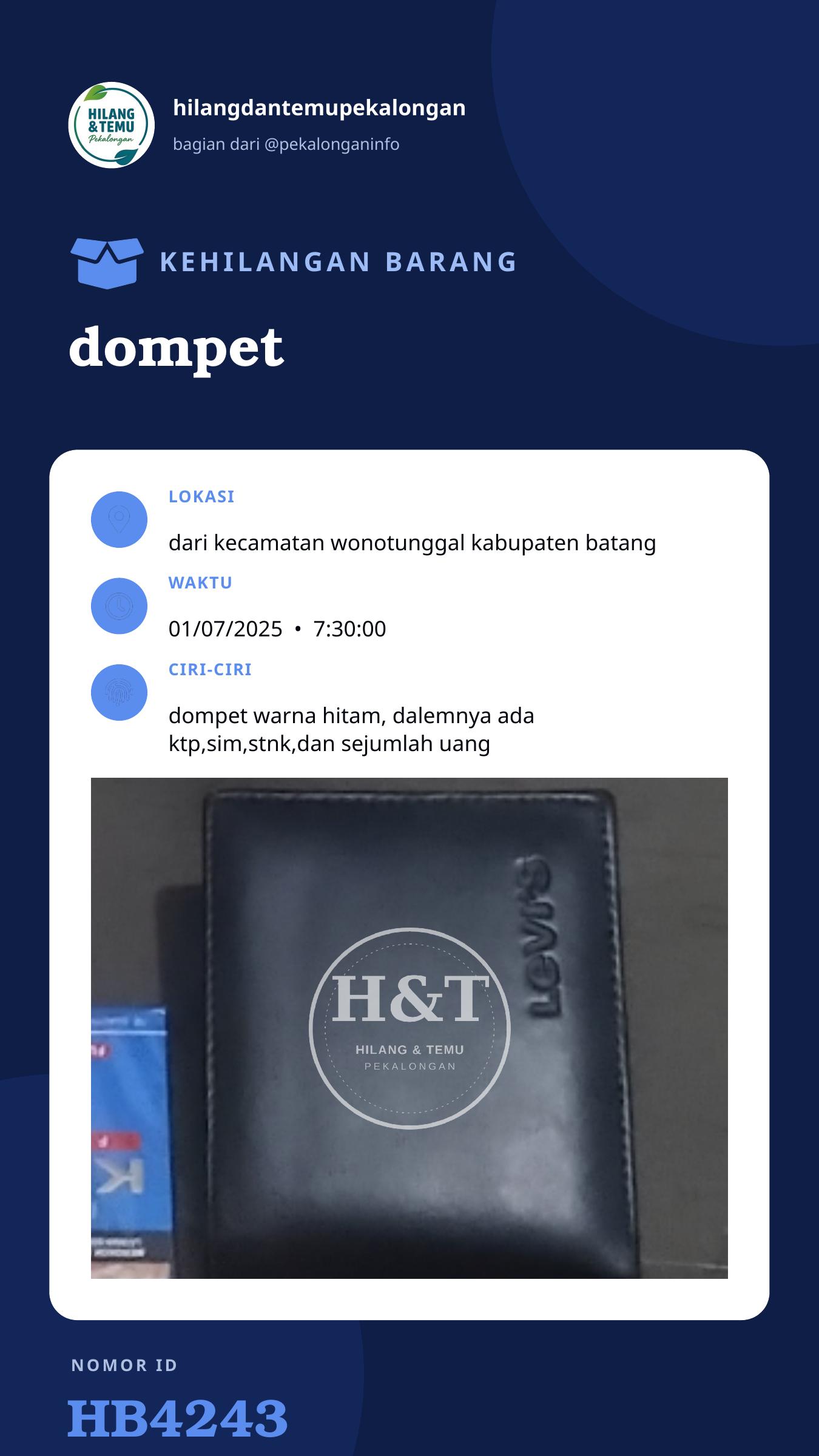 Story 9:16 laporan dompet