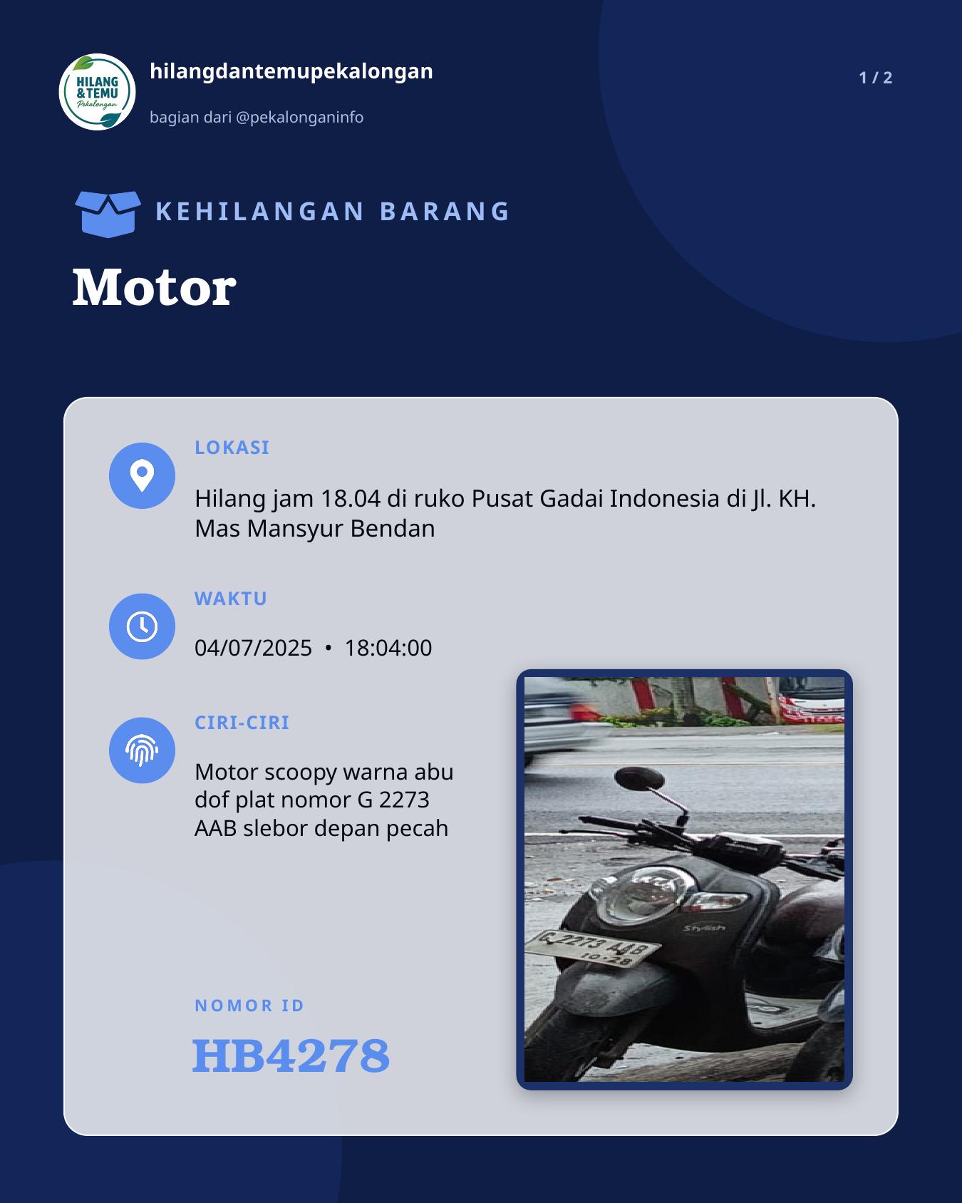 Slide 1 laporan Motor