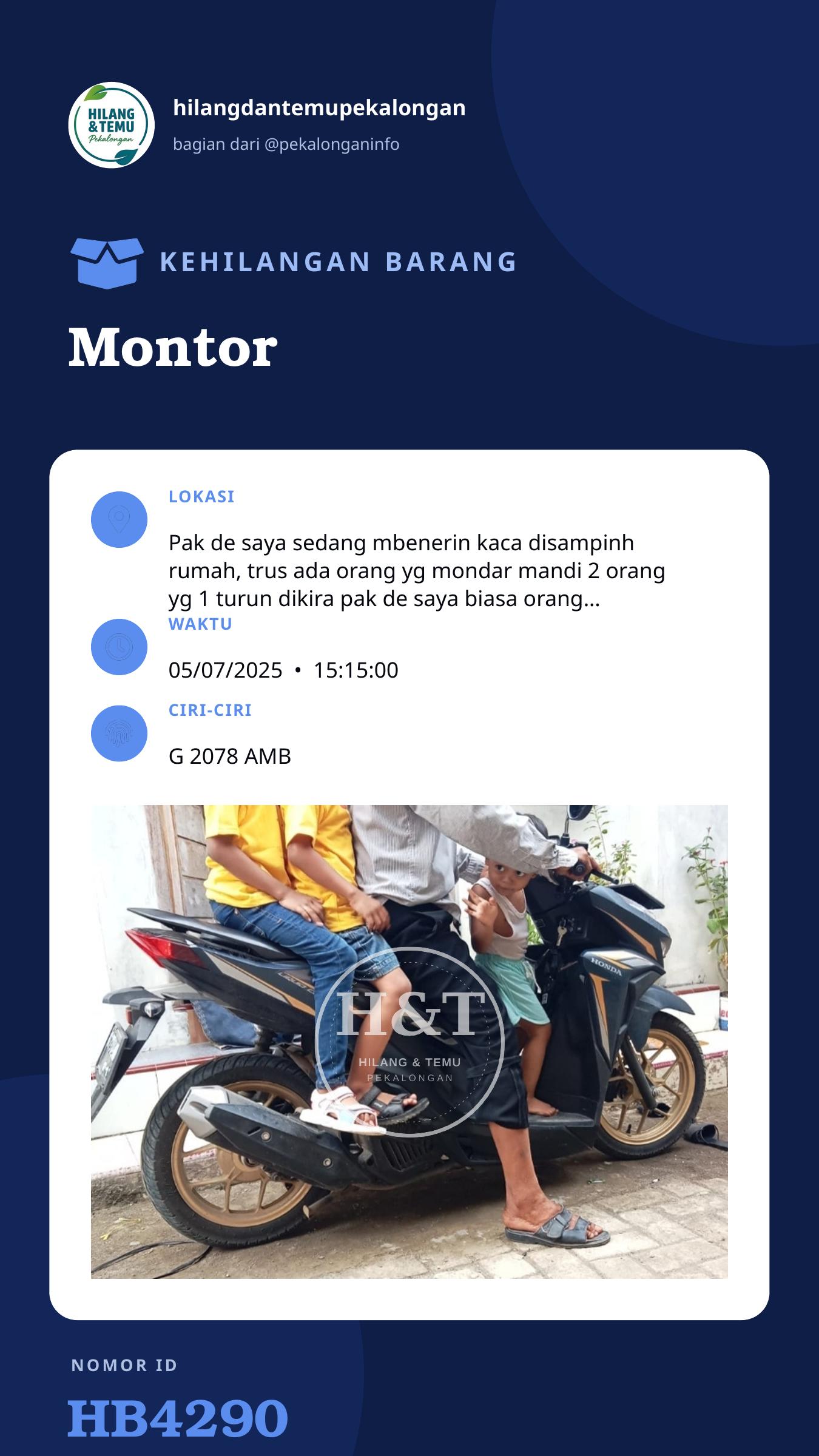 Story 9:16 laporan Montor