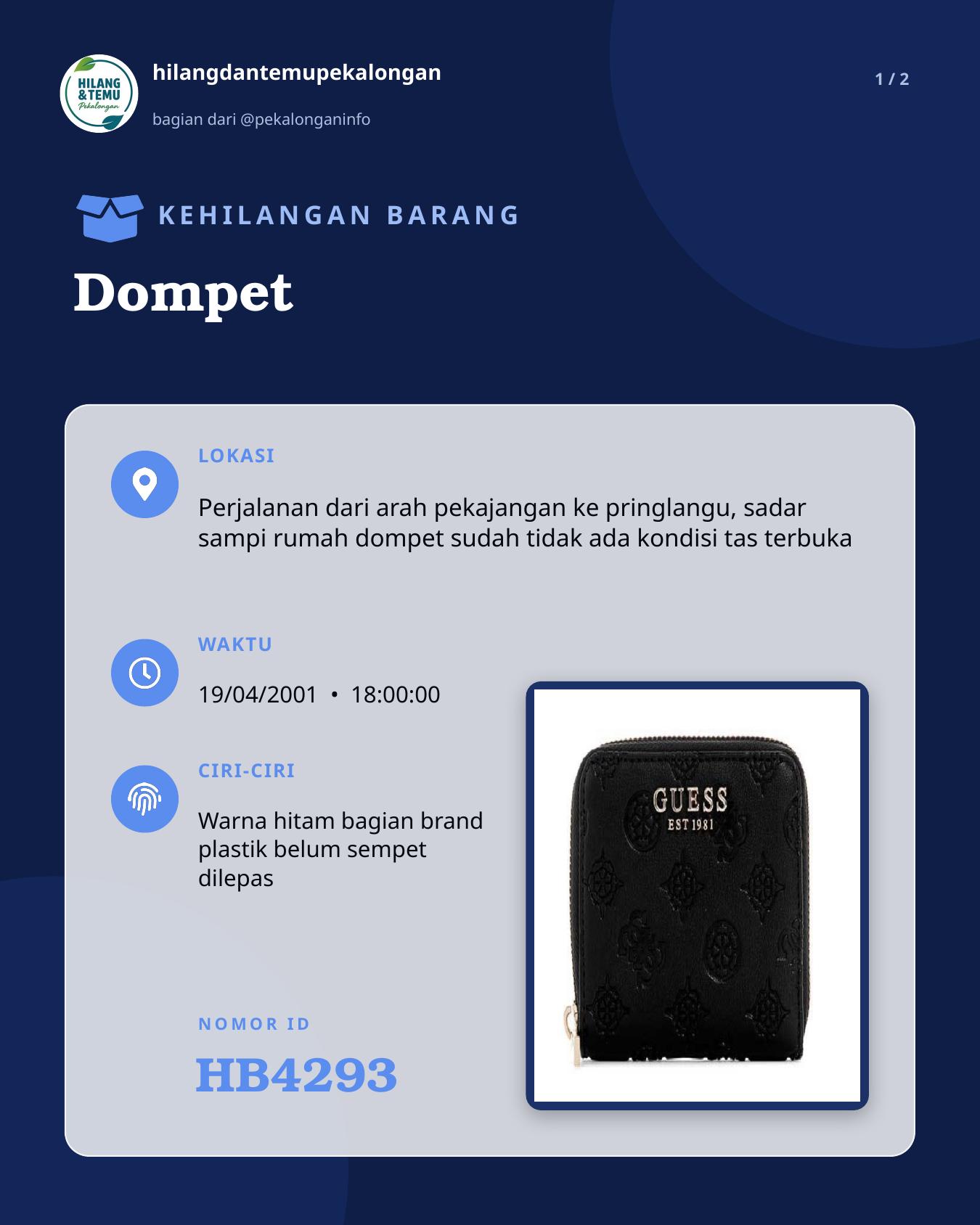 Slide 1 laporan Dompet