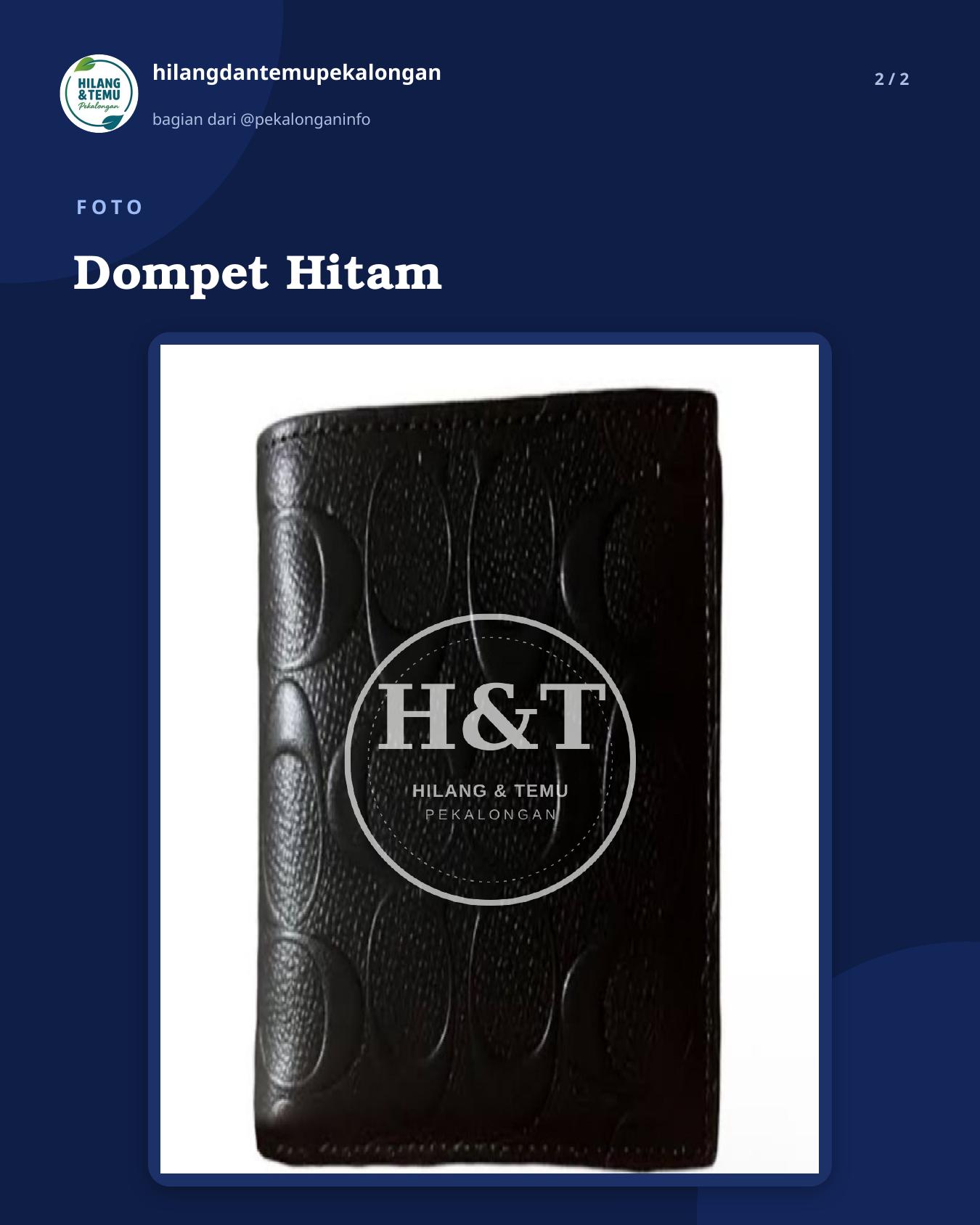 Slide 2 laporan Dompet Hitam