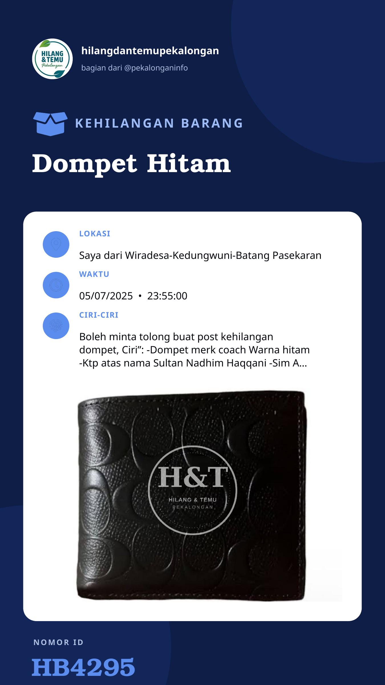 Story 9:16 laporan Dompet Hitam