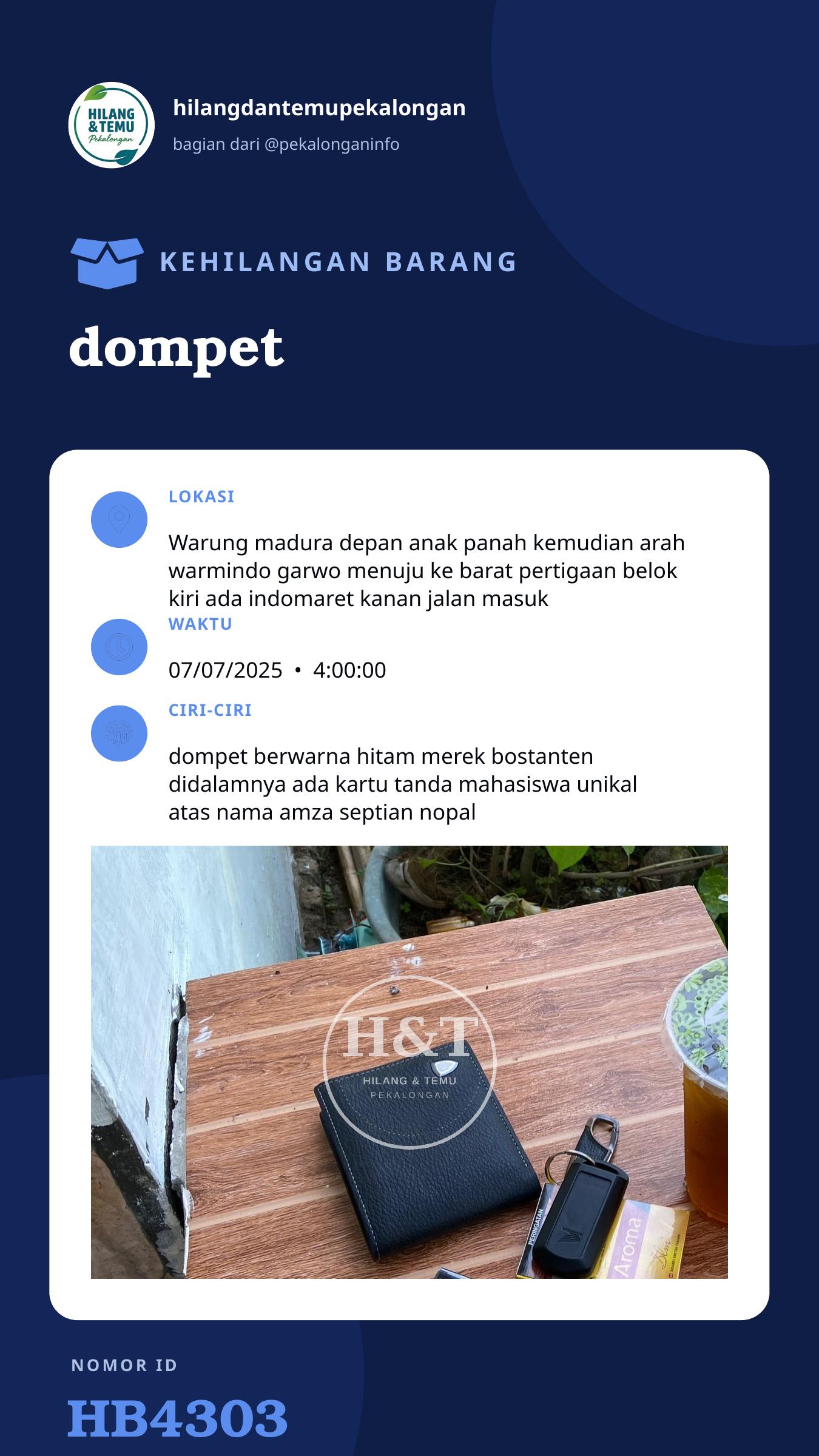 Story 9:16 laporan dompet