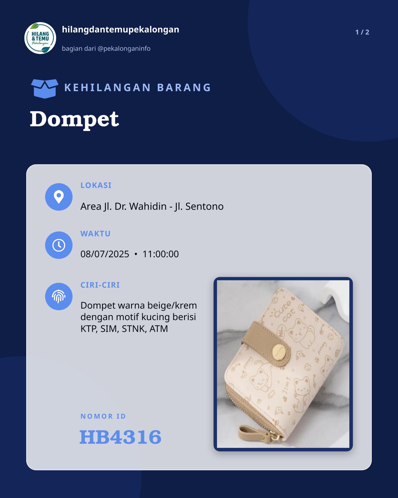 Slide 1 laporan Dompet