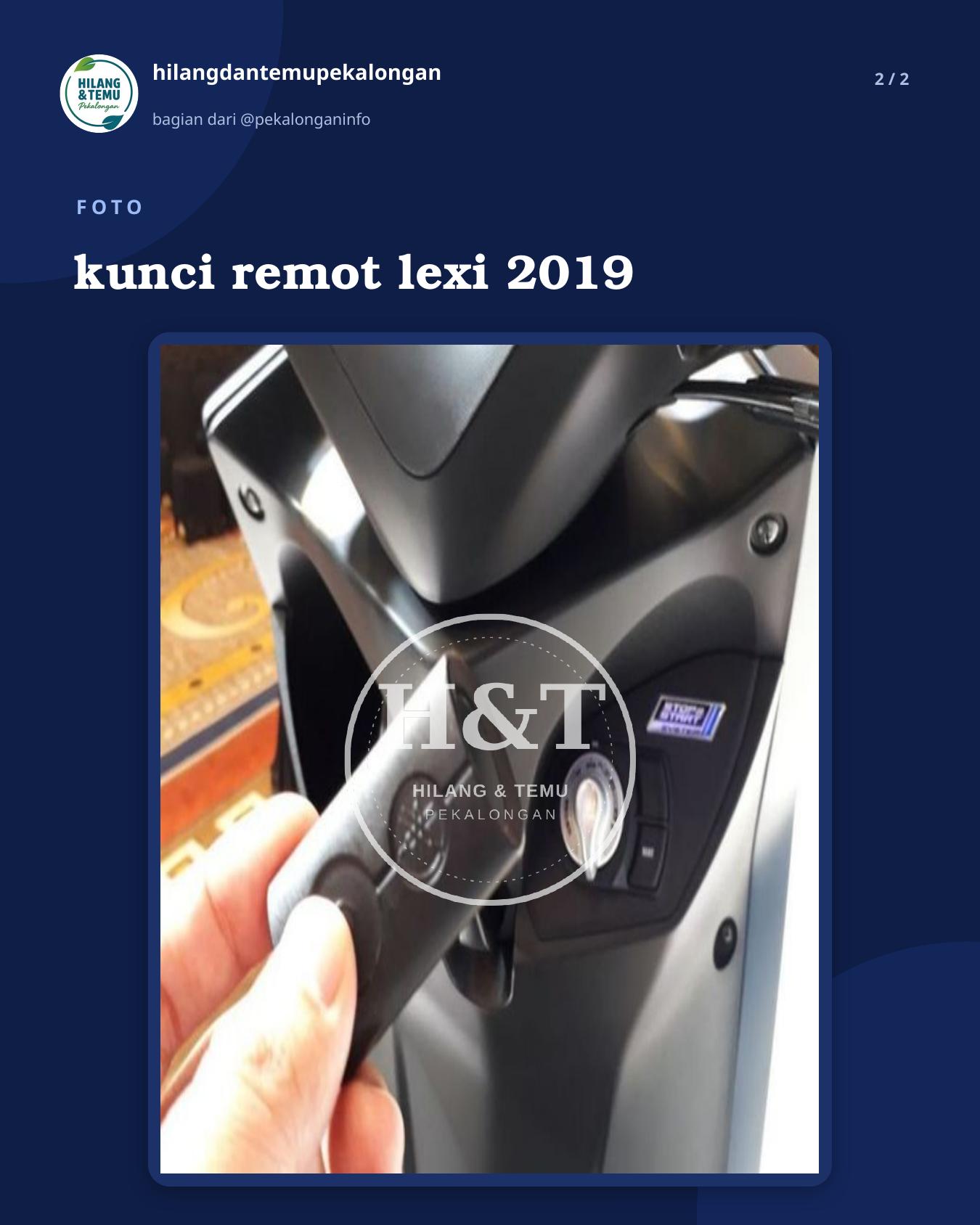 Slide 2 laporan kunci remot lexi 2019