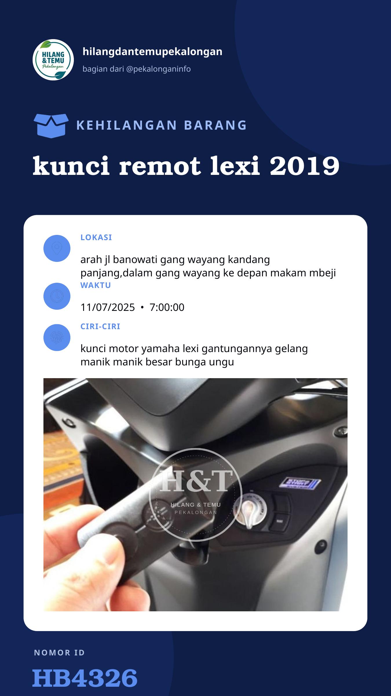 Story 9:16 laporan kunci remot lexi 2019